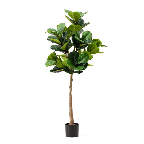 5ft. Faux Fiddle Leaf Fig Tree in Pot