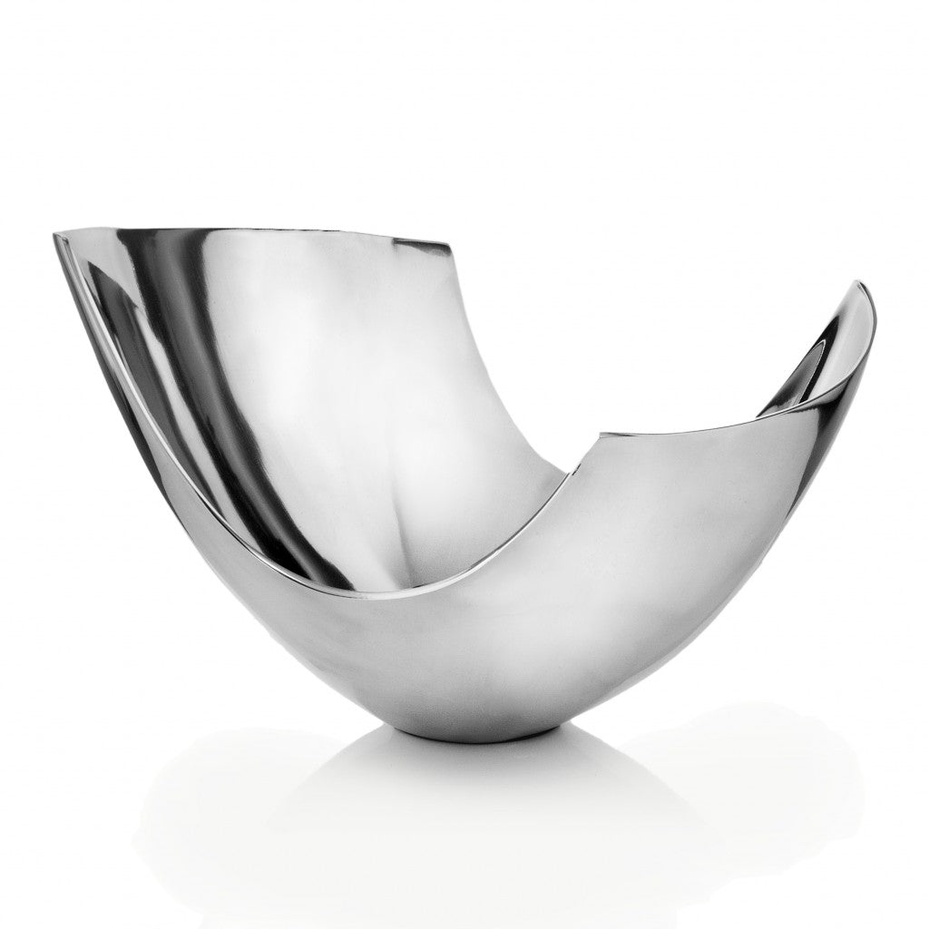 Silver Aluminum Centerpiece Bowl