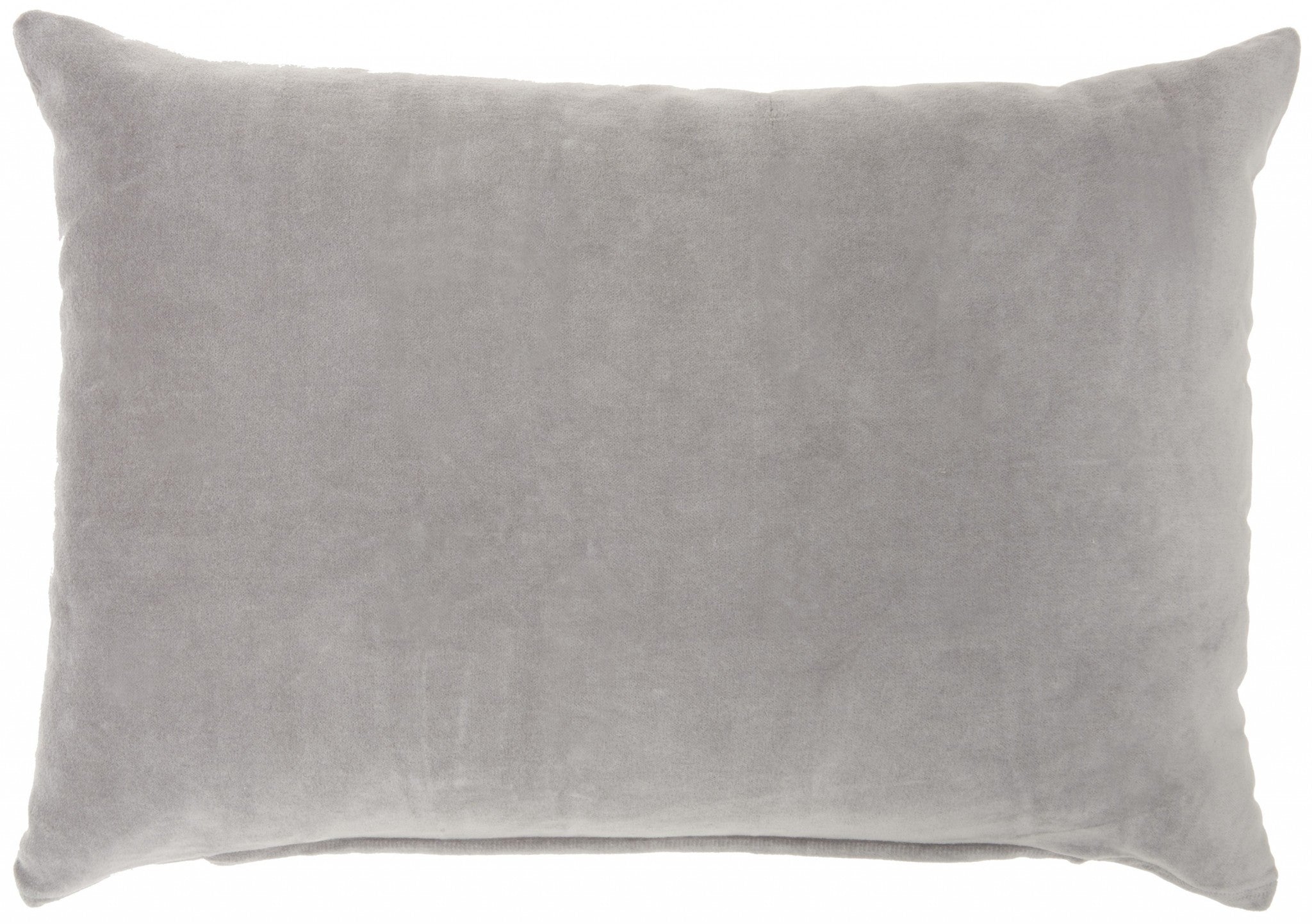 Gray Velvet Throw Pillow