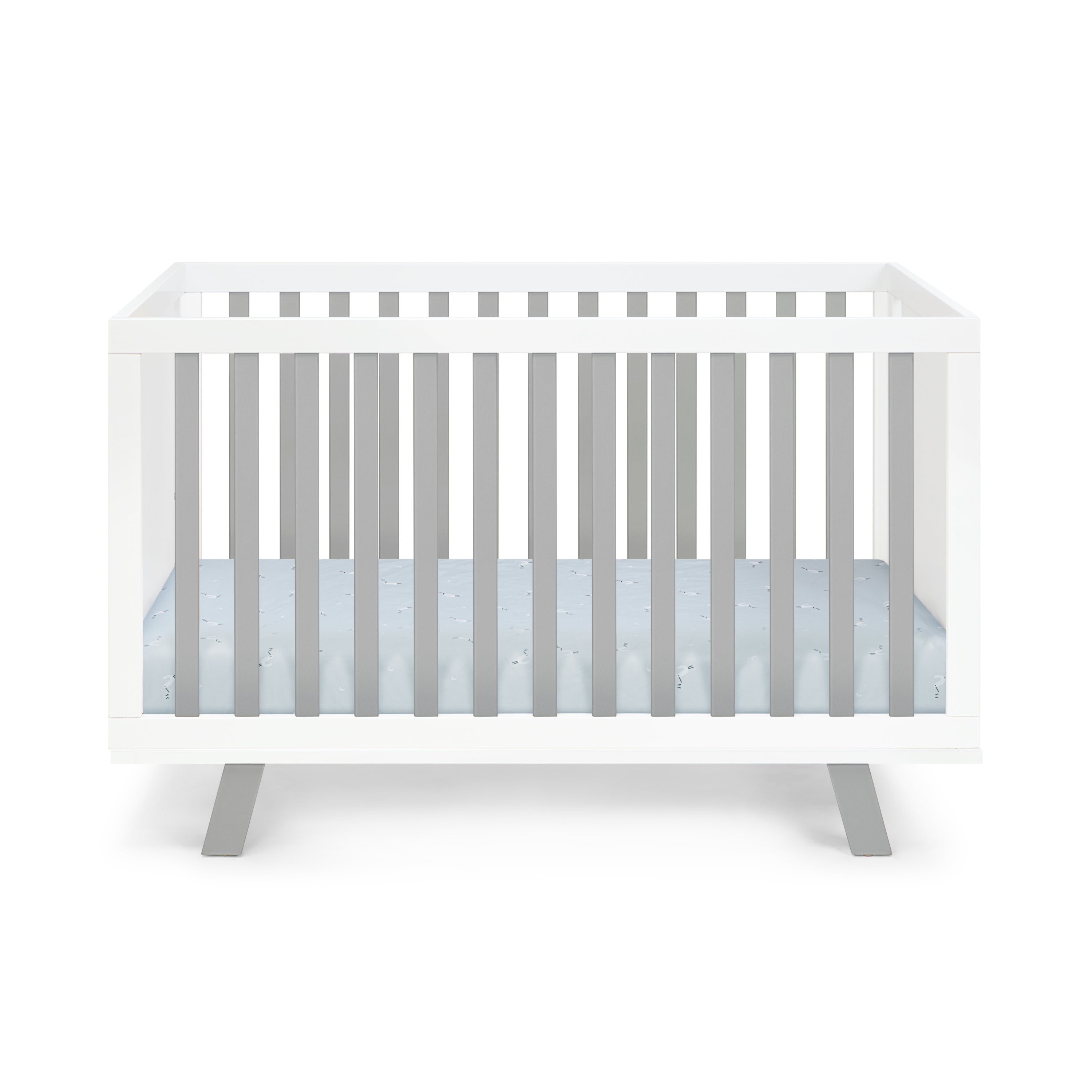 Livia 3-in-1 Convertible Island Crib White/Gray