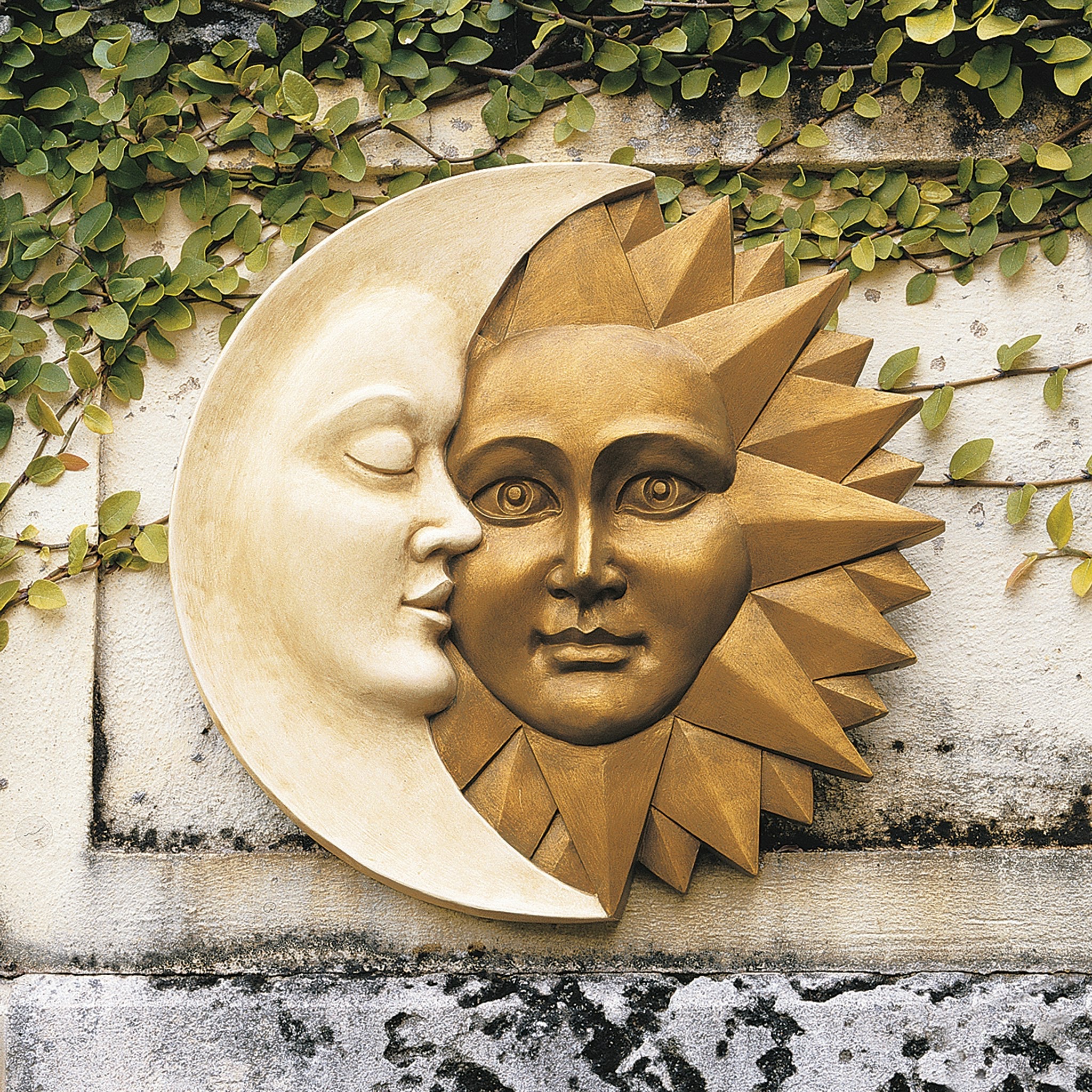 Celestial Harmony: Greenman Wall Sculpture