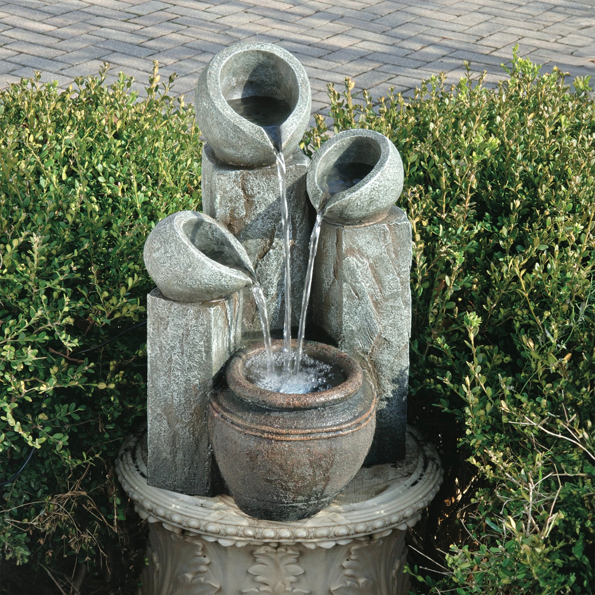 Hadrian's Villa Four Urn Garden Fountain