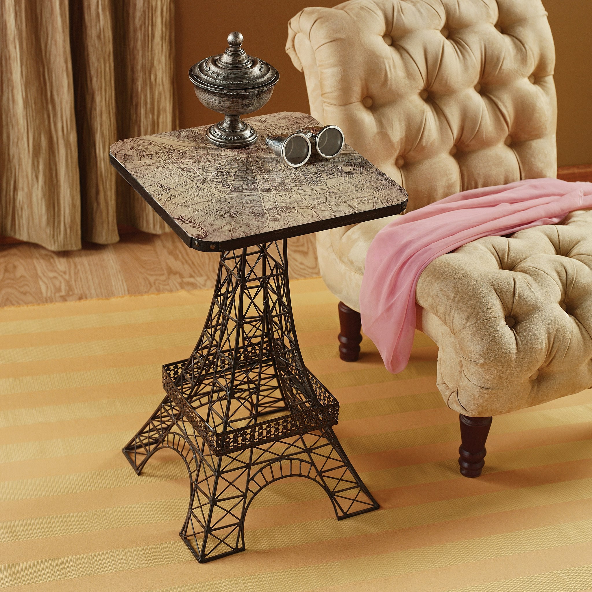 Tour Eiffel Sculptural Metal Side Table