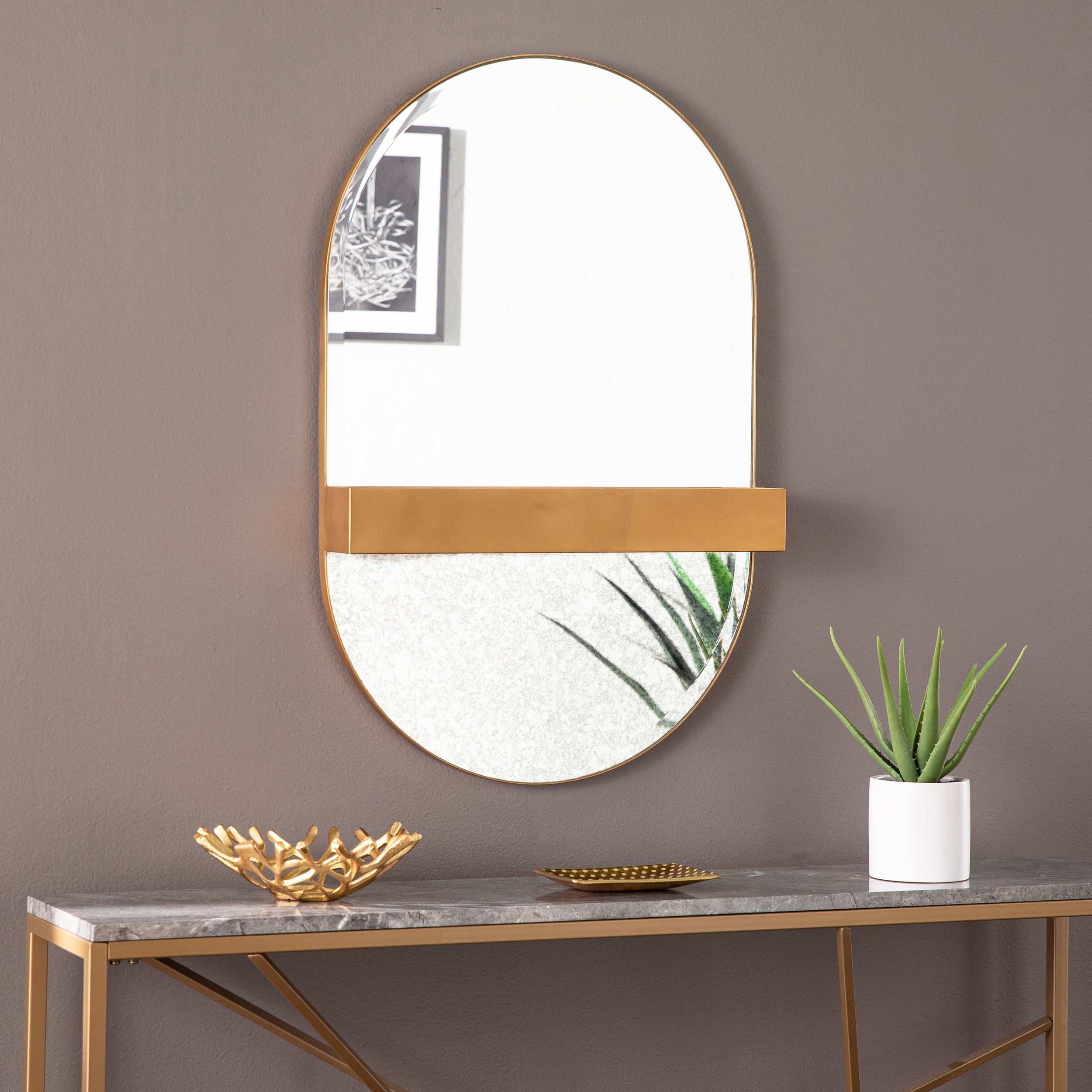 Melston Decorative Mirror w/ Storage