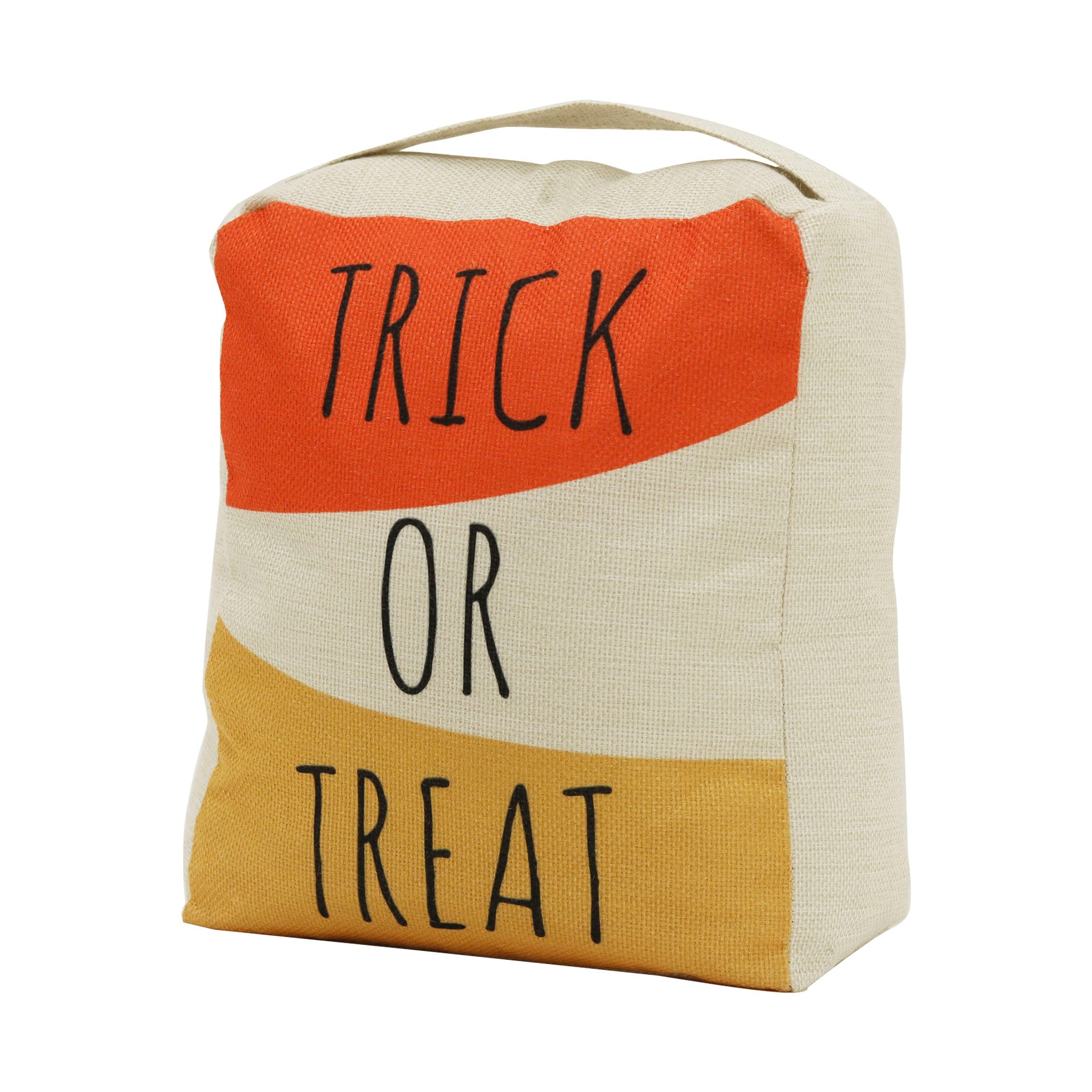 Weighted Fabric Door Stop with Handle -Trick Or Treat