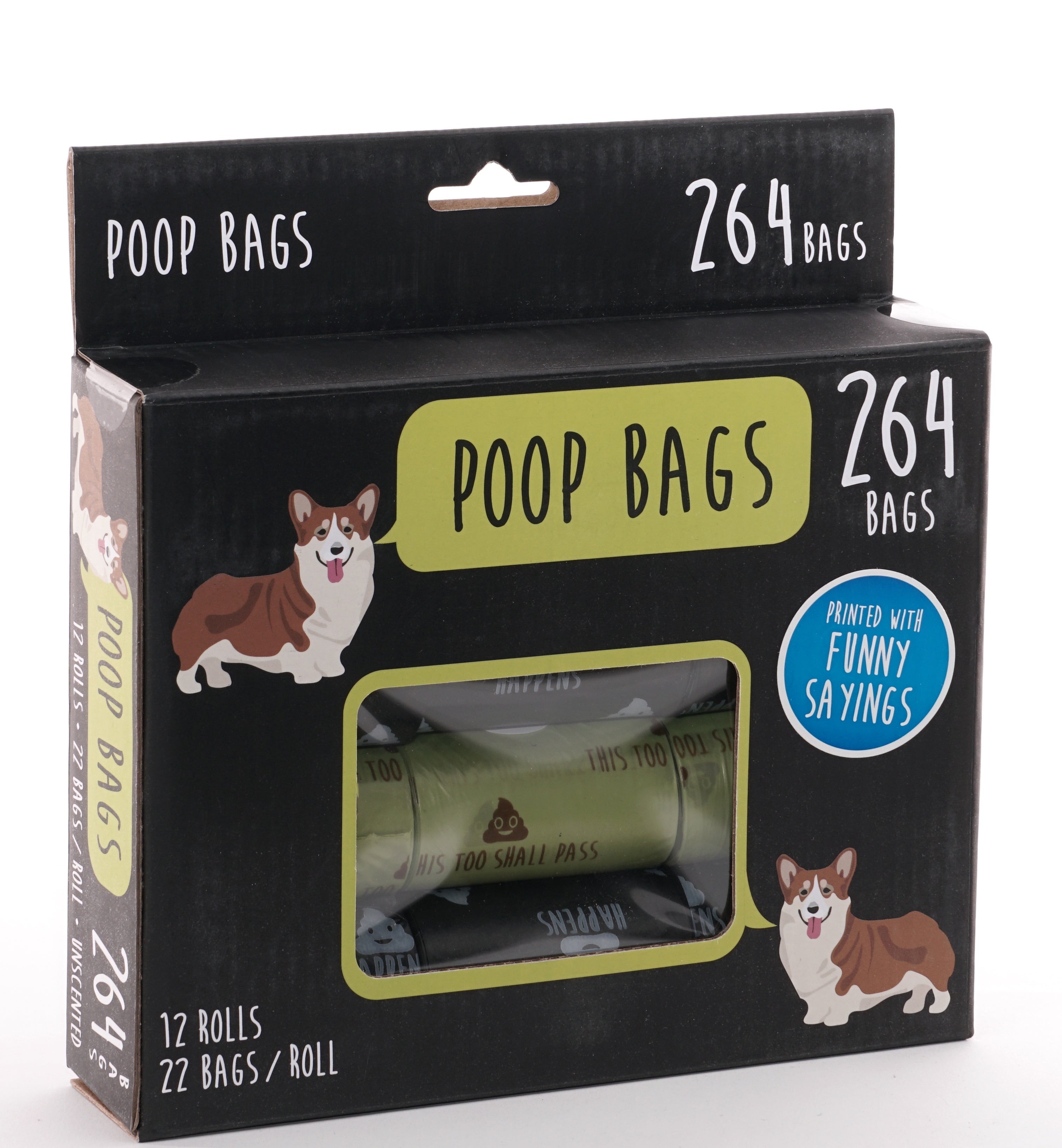 Precious Tails  Humorous Pet Waste Bags, 264 ct