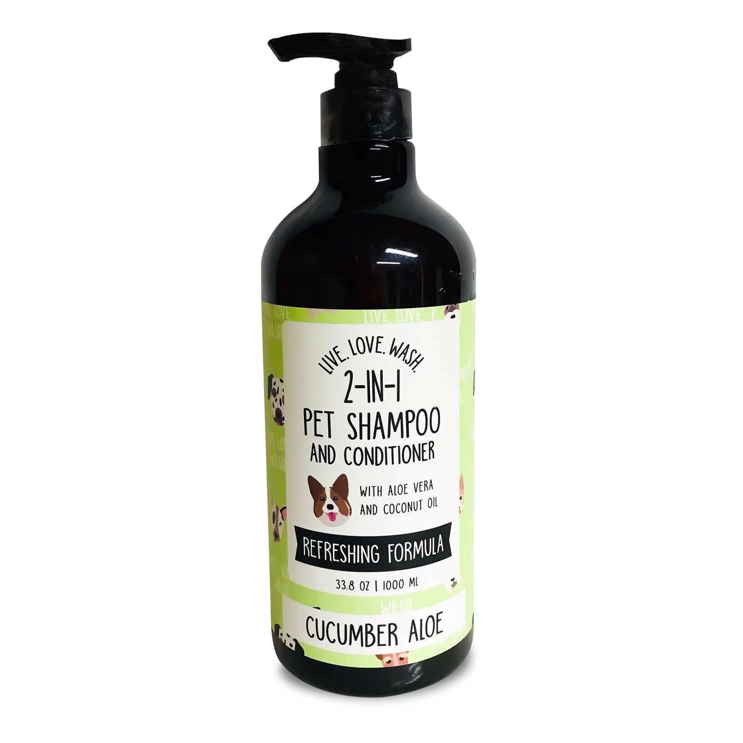 Precious Tails Live. Love. Wash. 2-IN-1 Pet Shampoo & Conditioner, 1000ml, Unscented