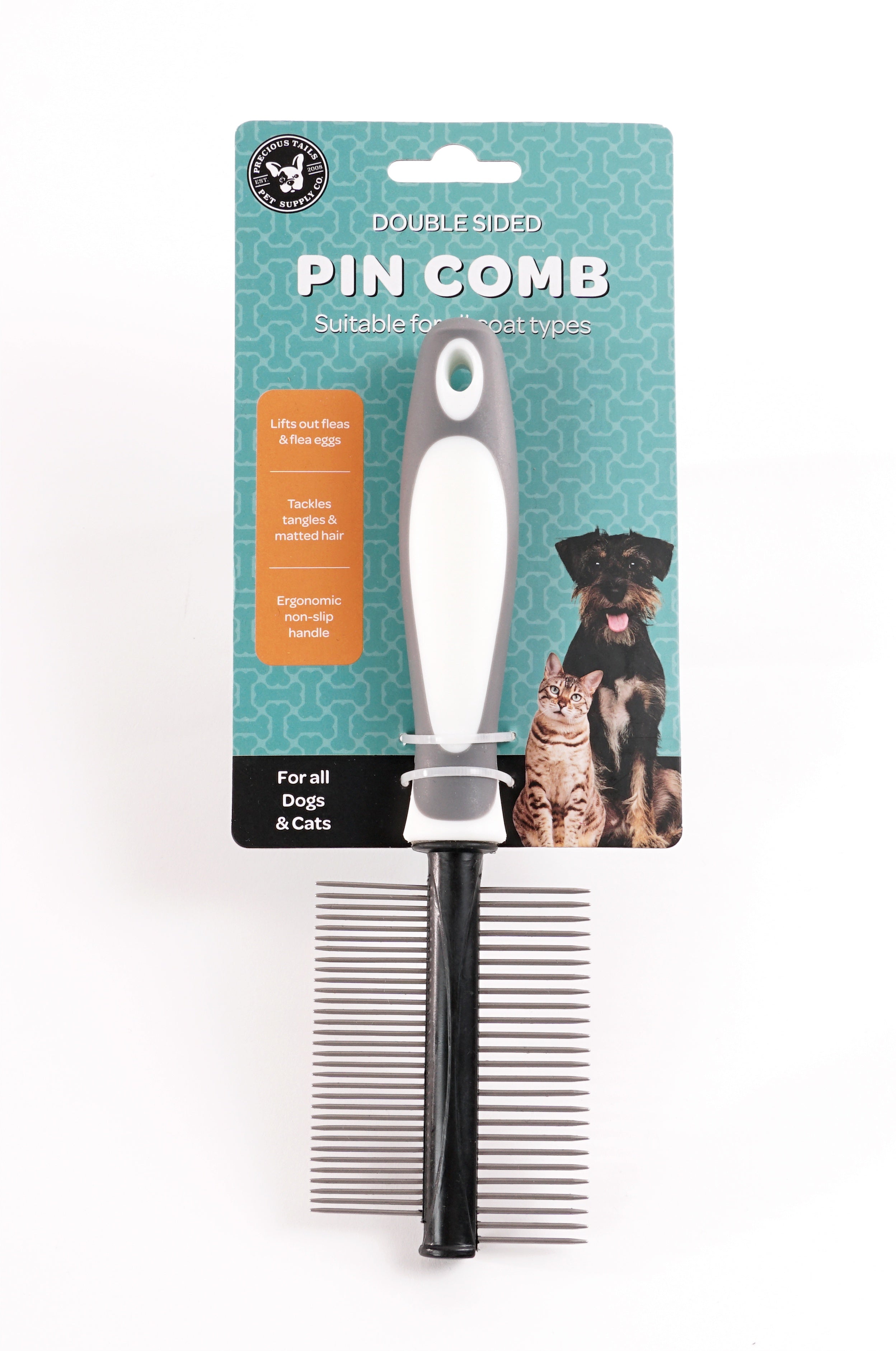 Precious Tails Double Sided Pin Comb