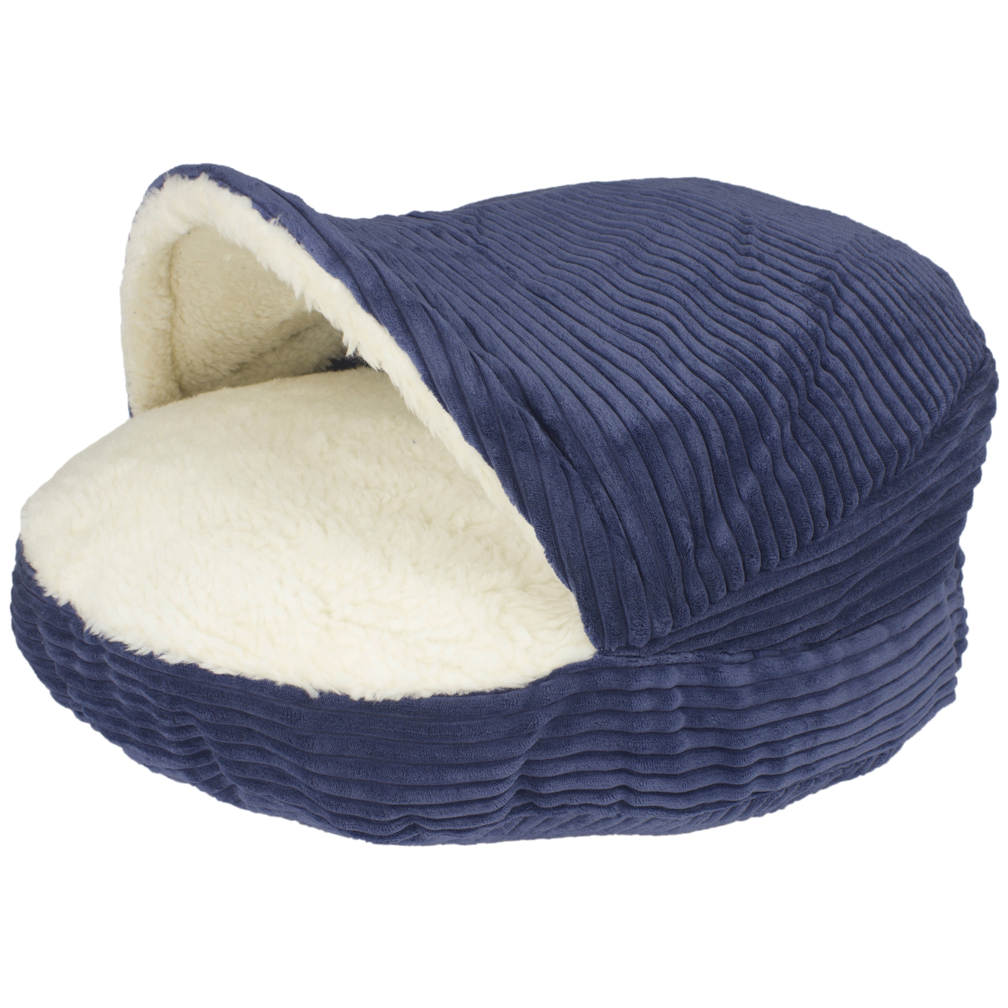 Details Cozy Pet Bed Cave, Hooded Dog Bed Dome for Small Medium Dogs, Washable