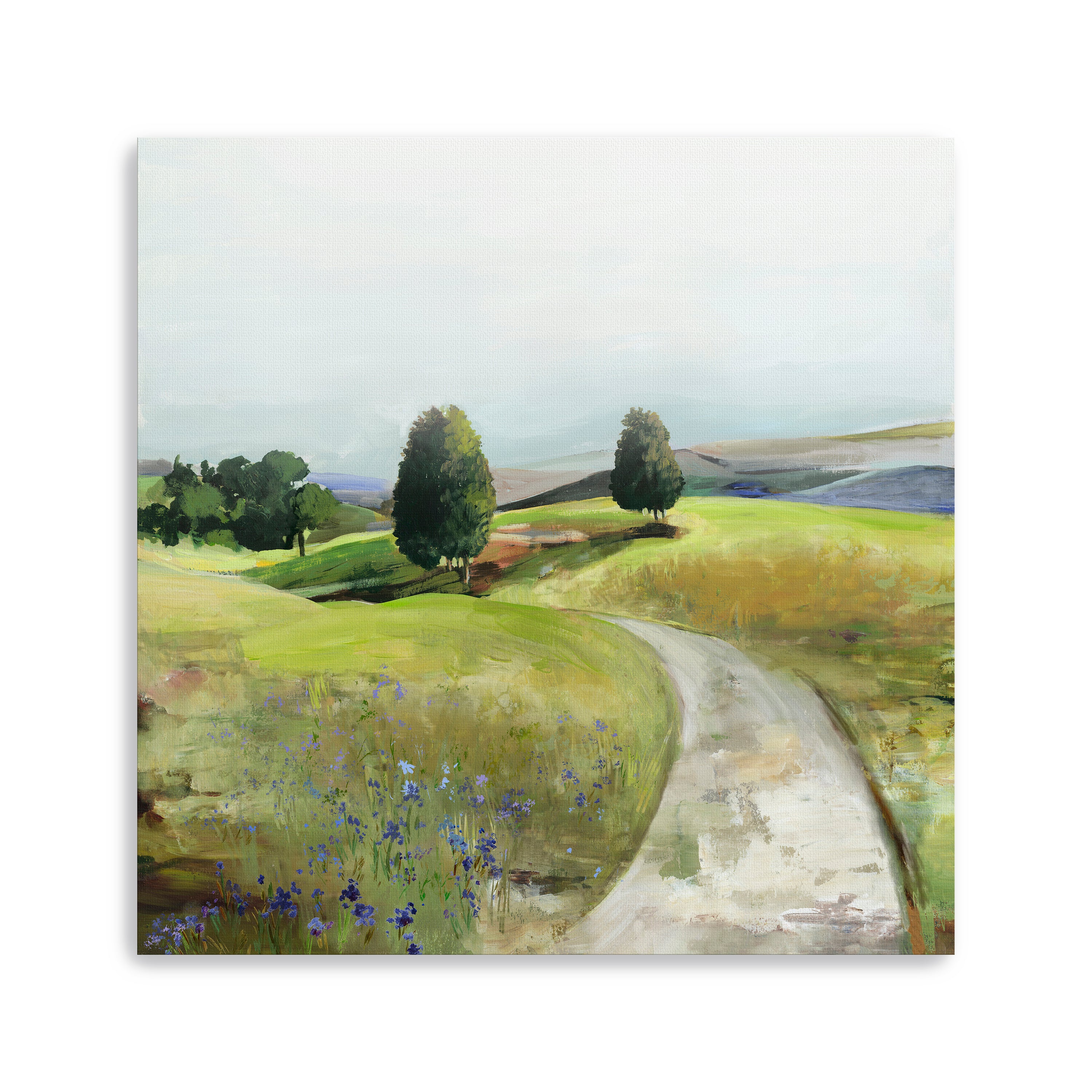 Green Pastoral Landscape Canvas Giclee