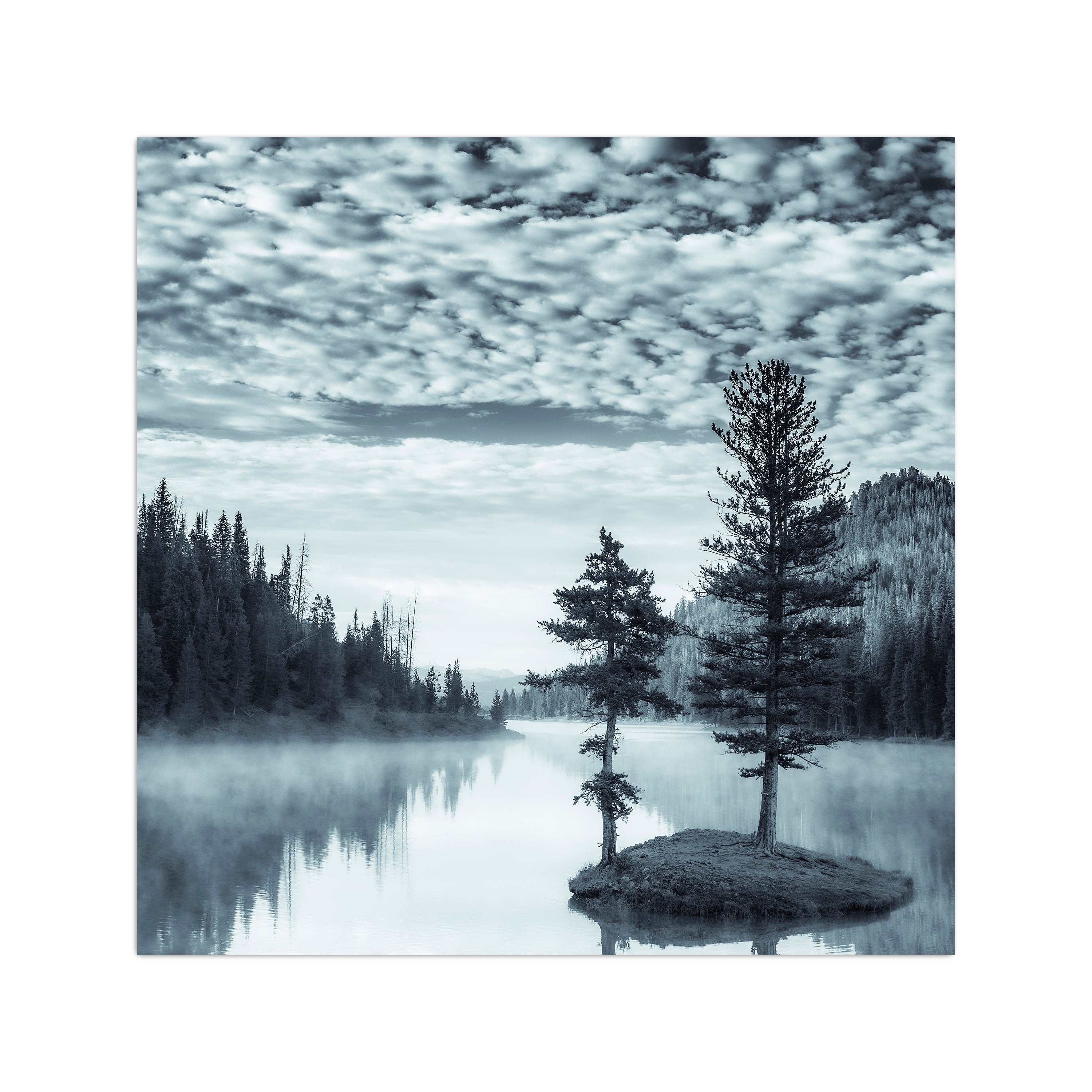 Island in the Morning Mist I Canvas Giclee