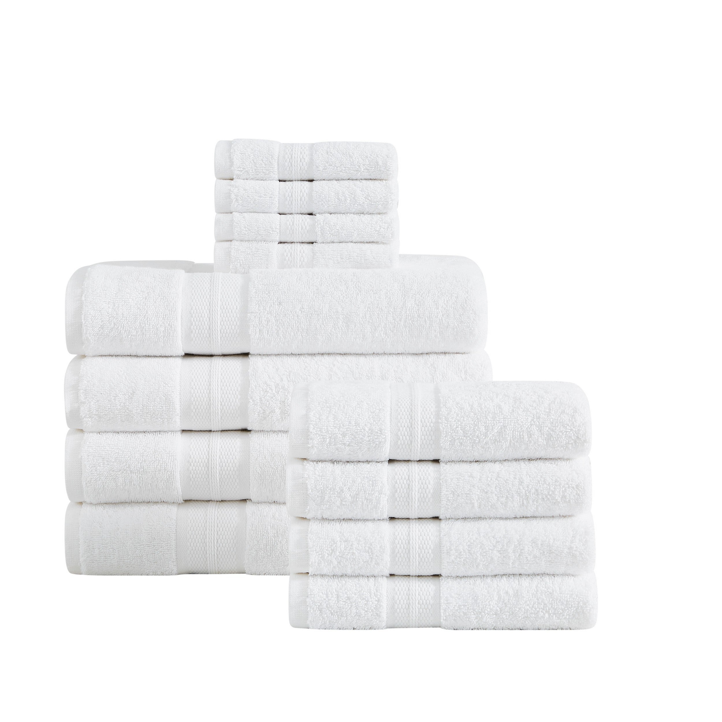 London Fog Signature Solid 12 Piece Towel Set- 3 Color Options