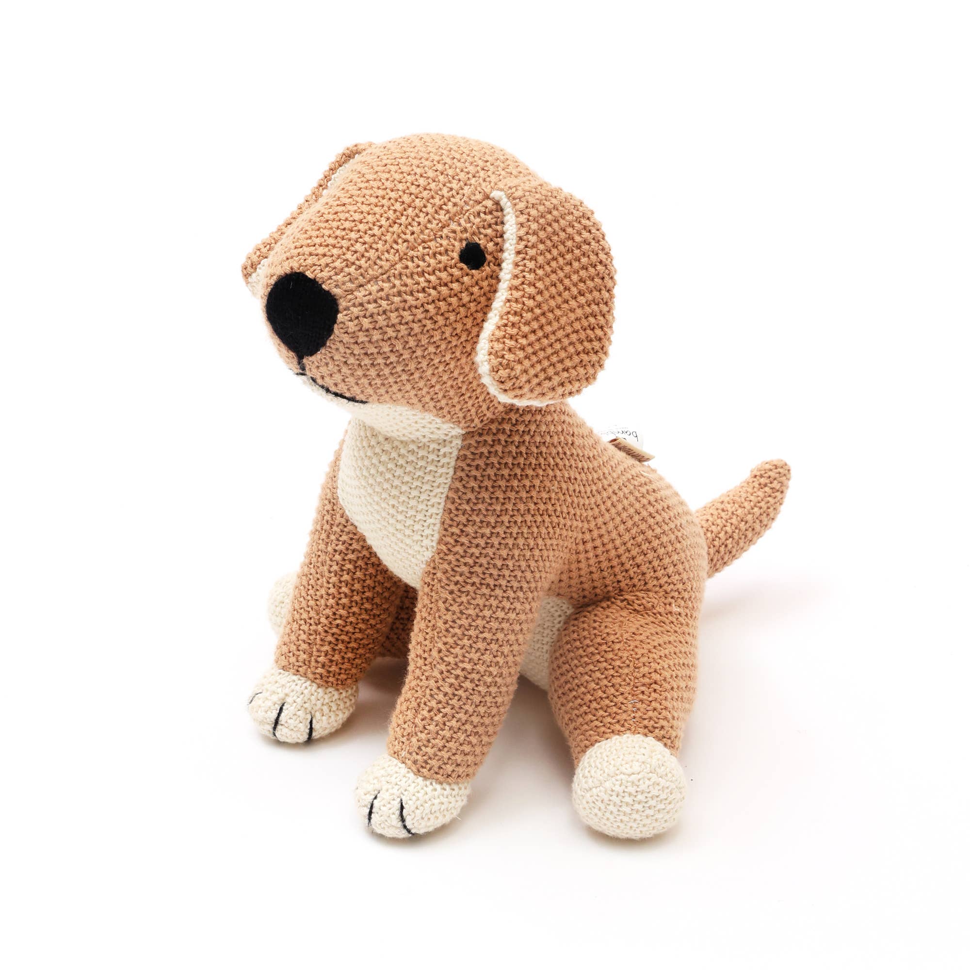 100% Cotton Knitted Stuffed Puppy  Soft Toy