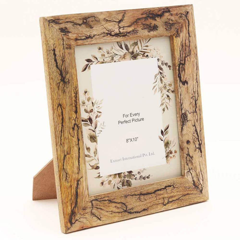 Carving Photo Frame 8'' X 10'' - Natural Wood