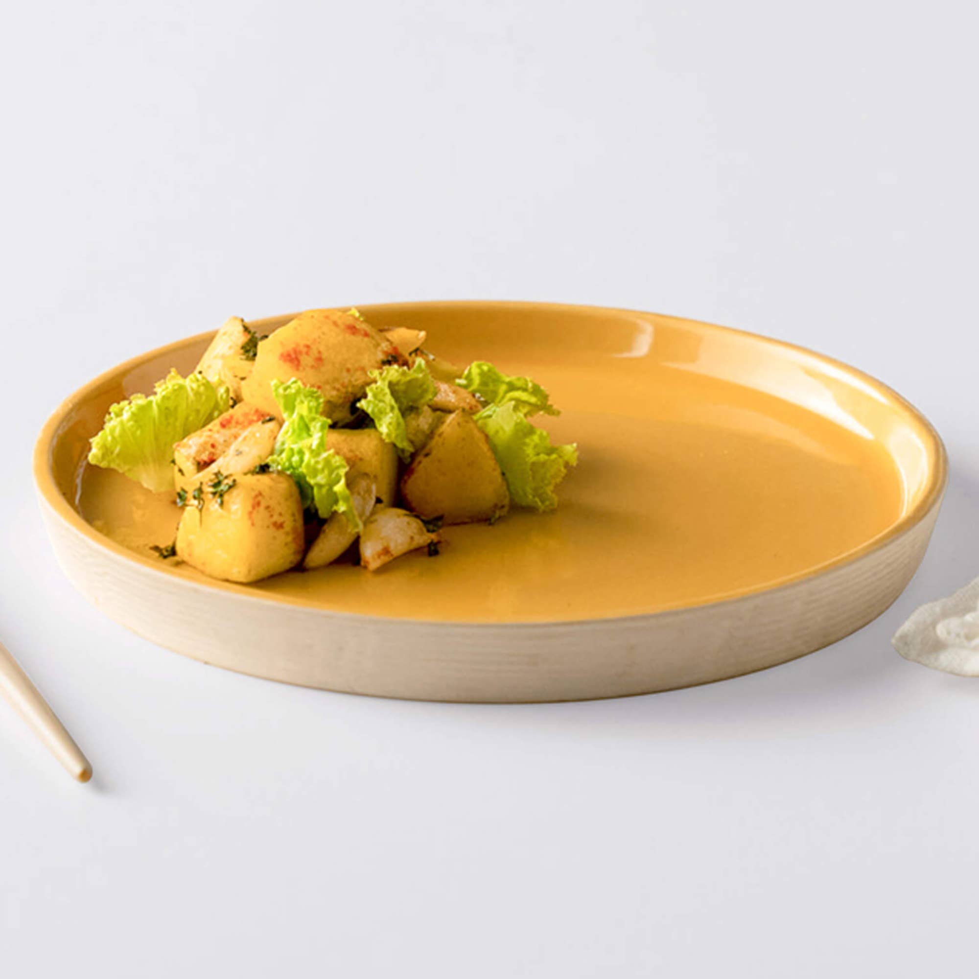 Ceramic Side Plate - Amber Love