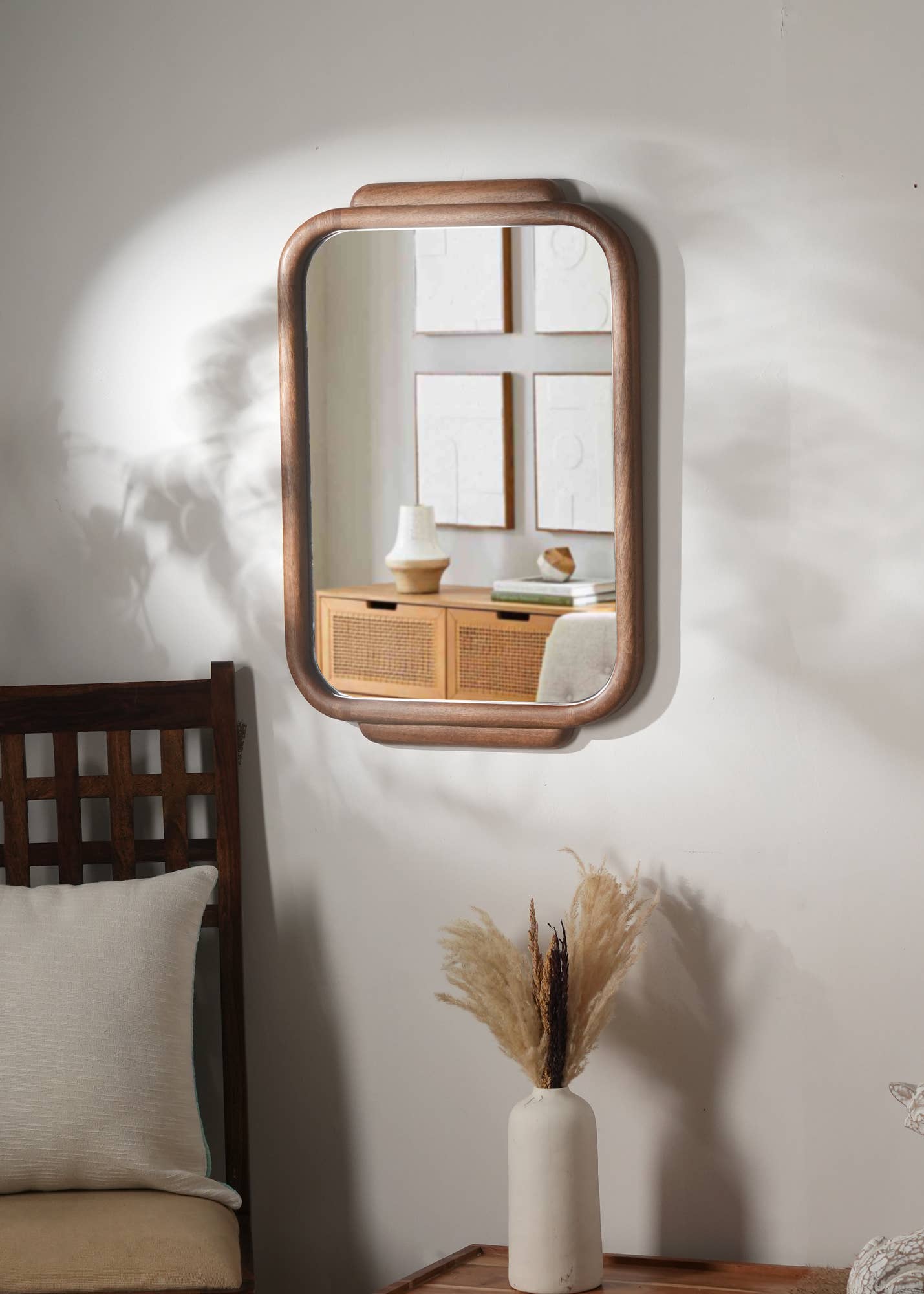 Elegant Wooden Mirror for Classic Home Accents