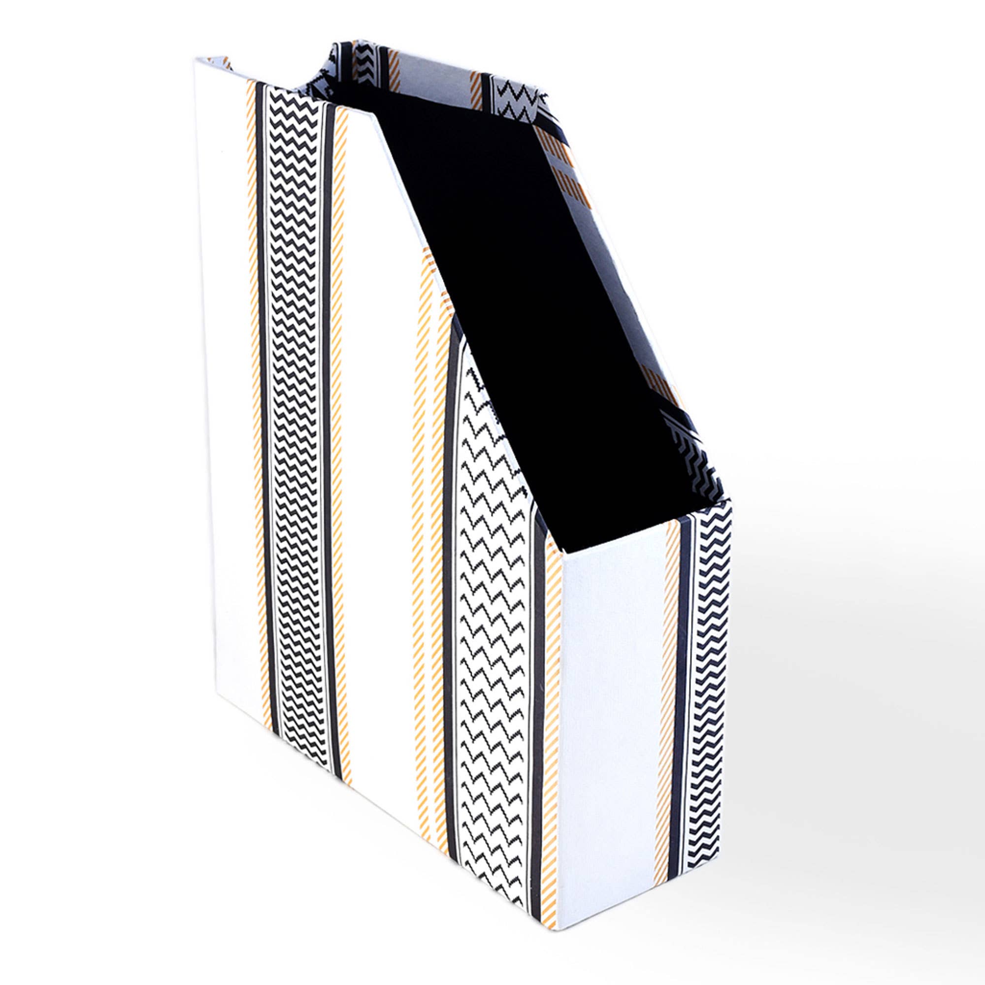 Magazine Holder / White - Recycled Cotton Paper