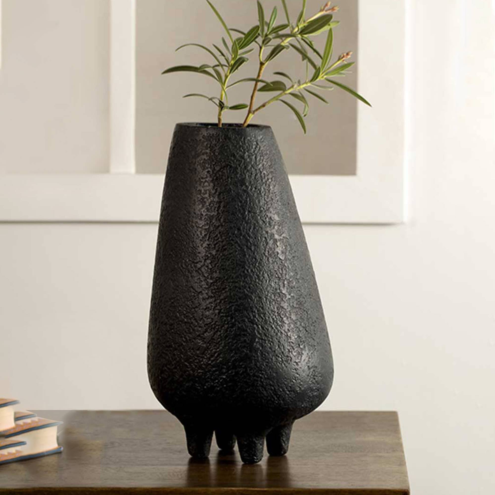 Midnight Terracotta Vase (Tall)