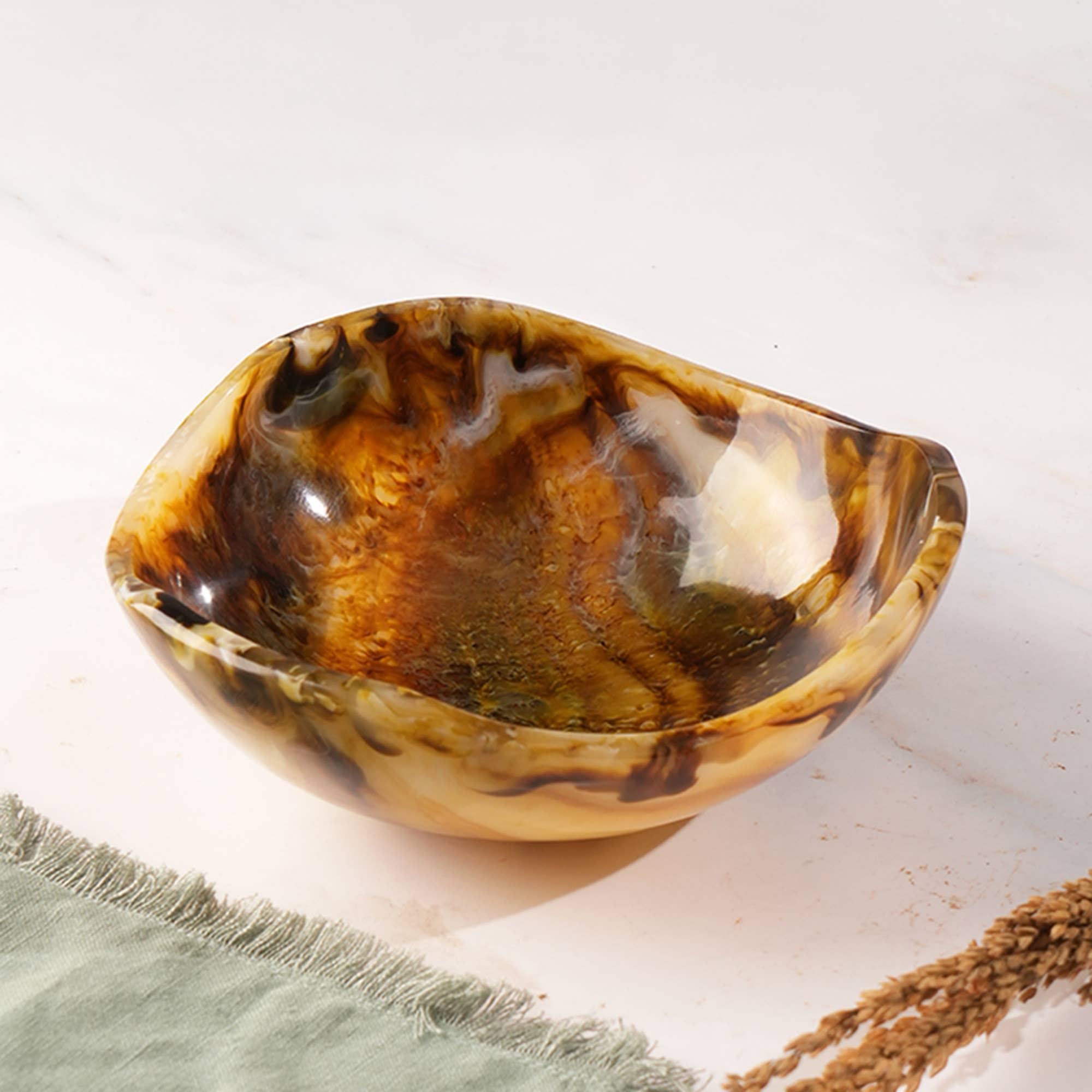 Multicolor Resin Decorative Bowl