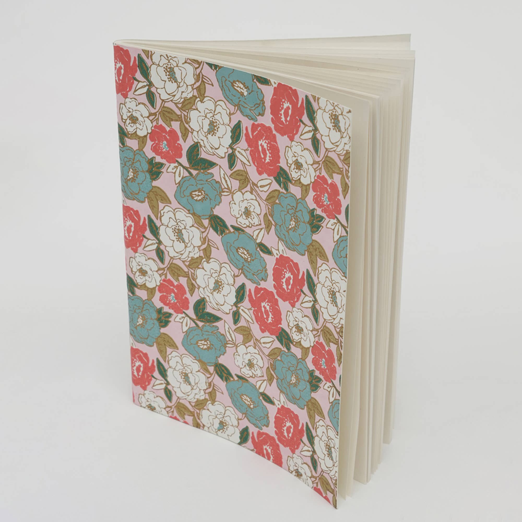 Soft Cover Notebook / Peach & Blue