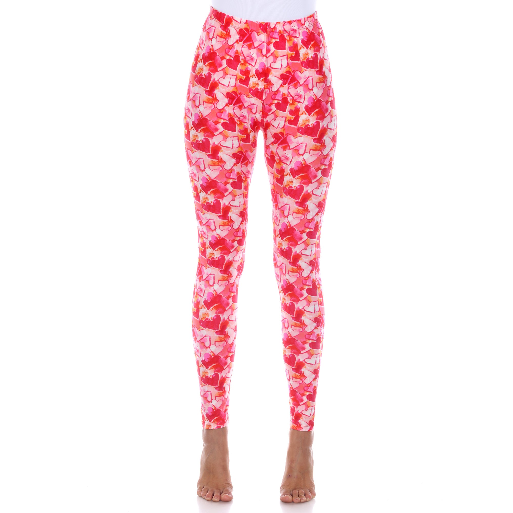 Super Soft Heart Printed Leggings (3 Colors Available)