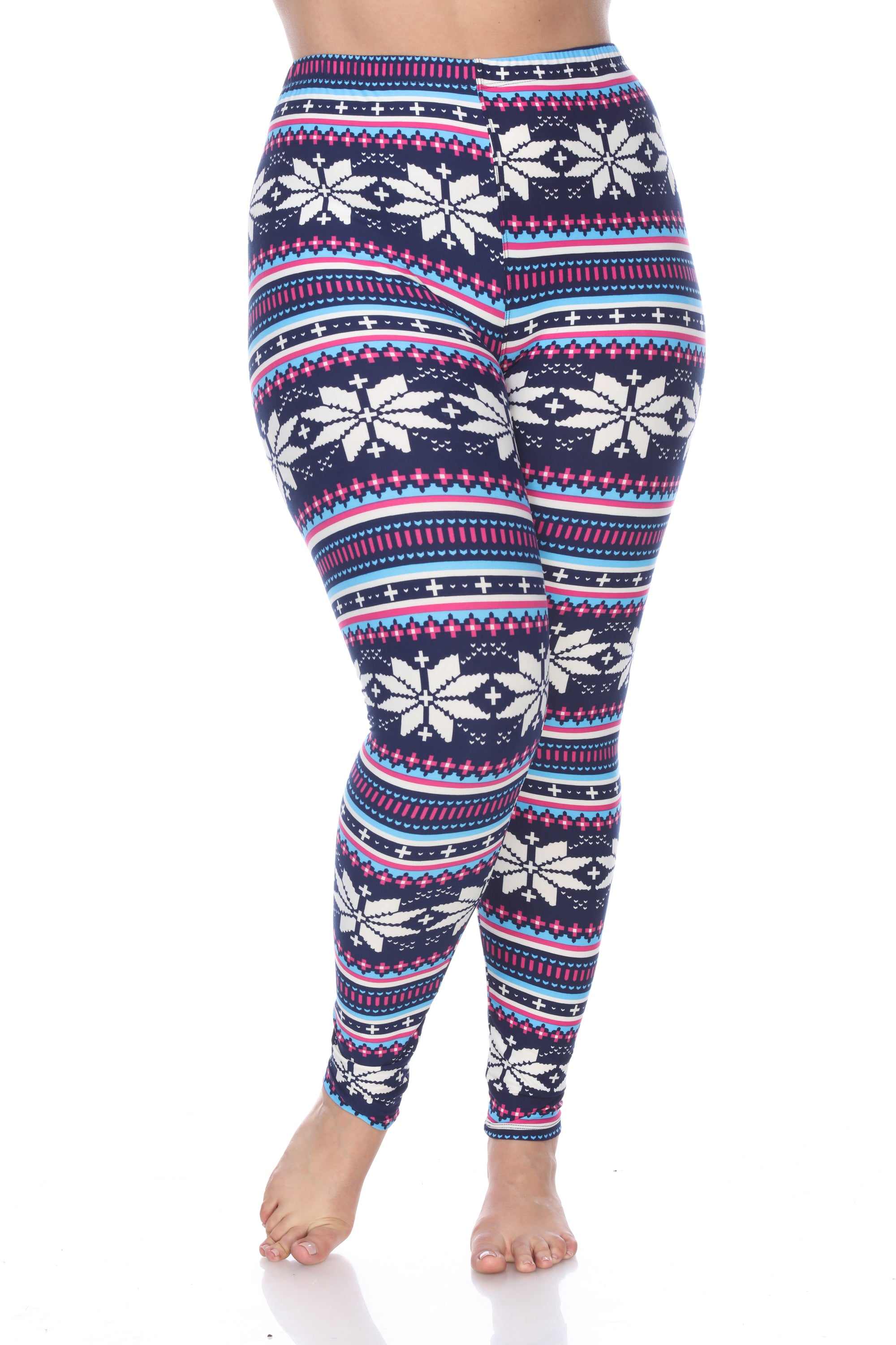 Slim Fit Printed Leggings- Plus (5 Colors Available)