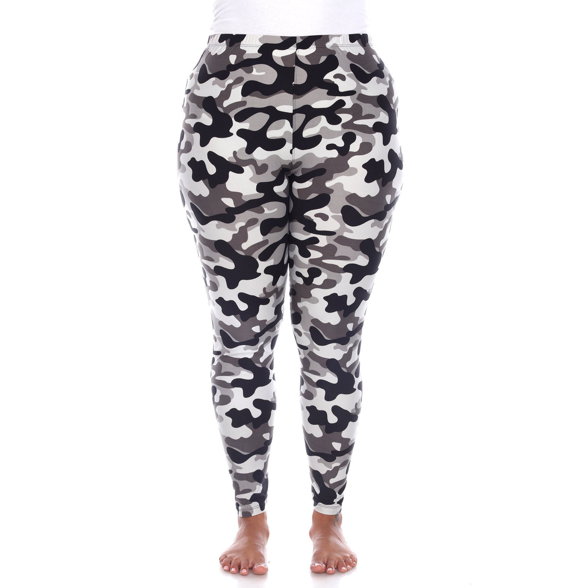 Soft Camo Printed Leggings-Plus (2 Colors Available)