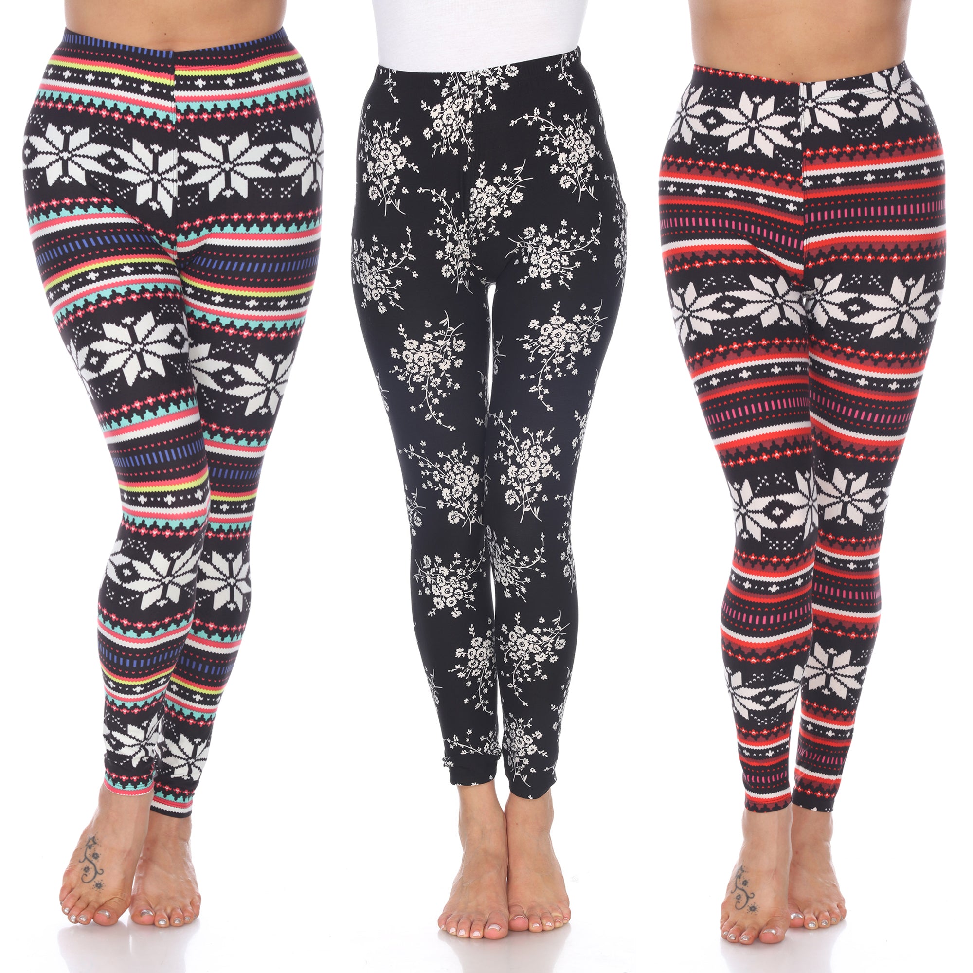 Super Soft Pack of 3 Leggings (2 Color Asst Available)