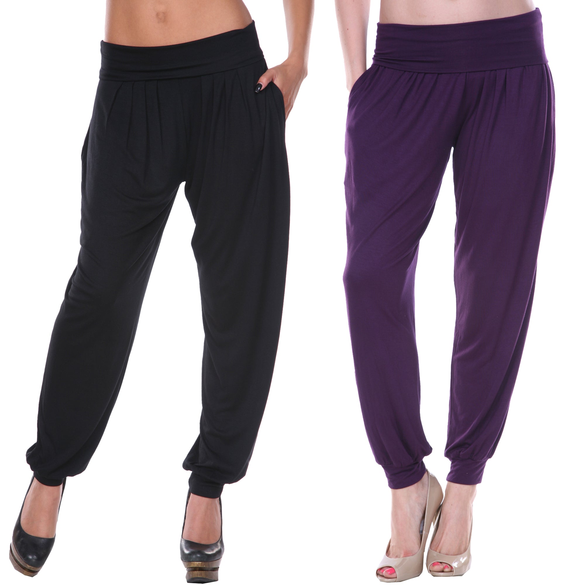 2-Pack Solid Harem Pants