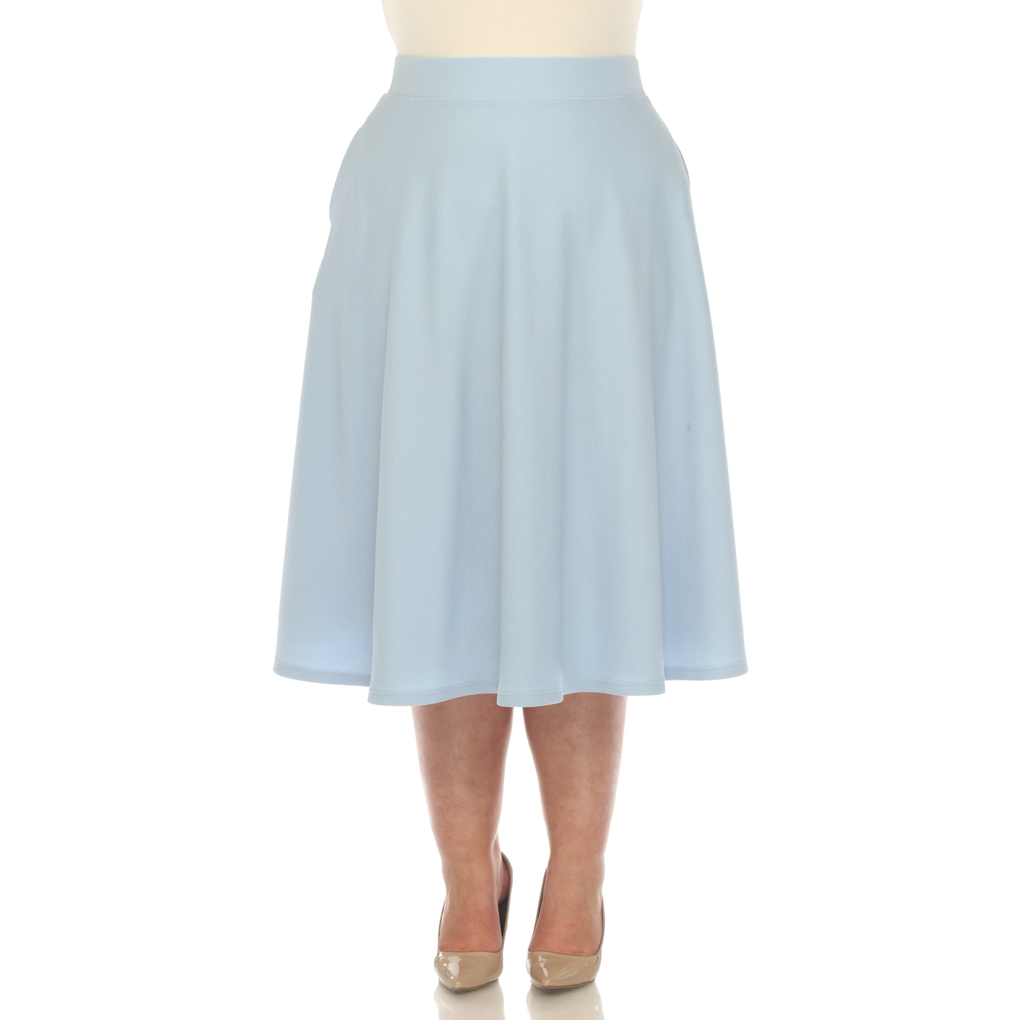 Tasmin' Flare Midi Skirts - Plus