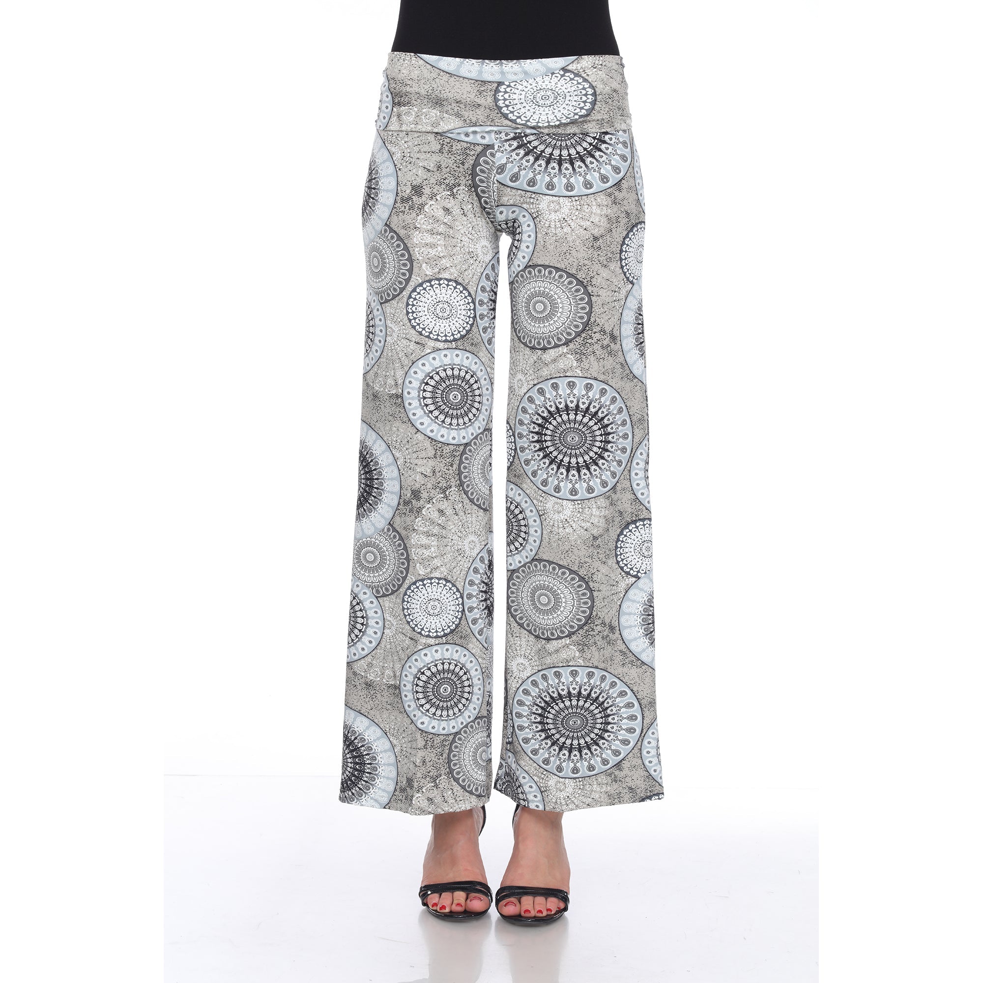 Circle Print Palazzo Pants