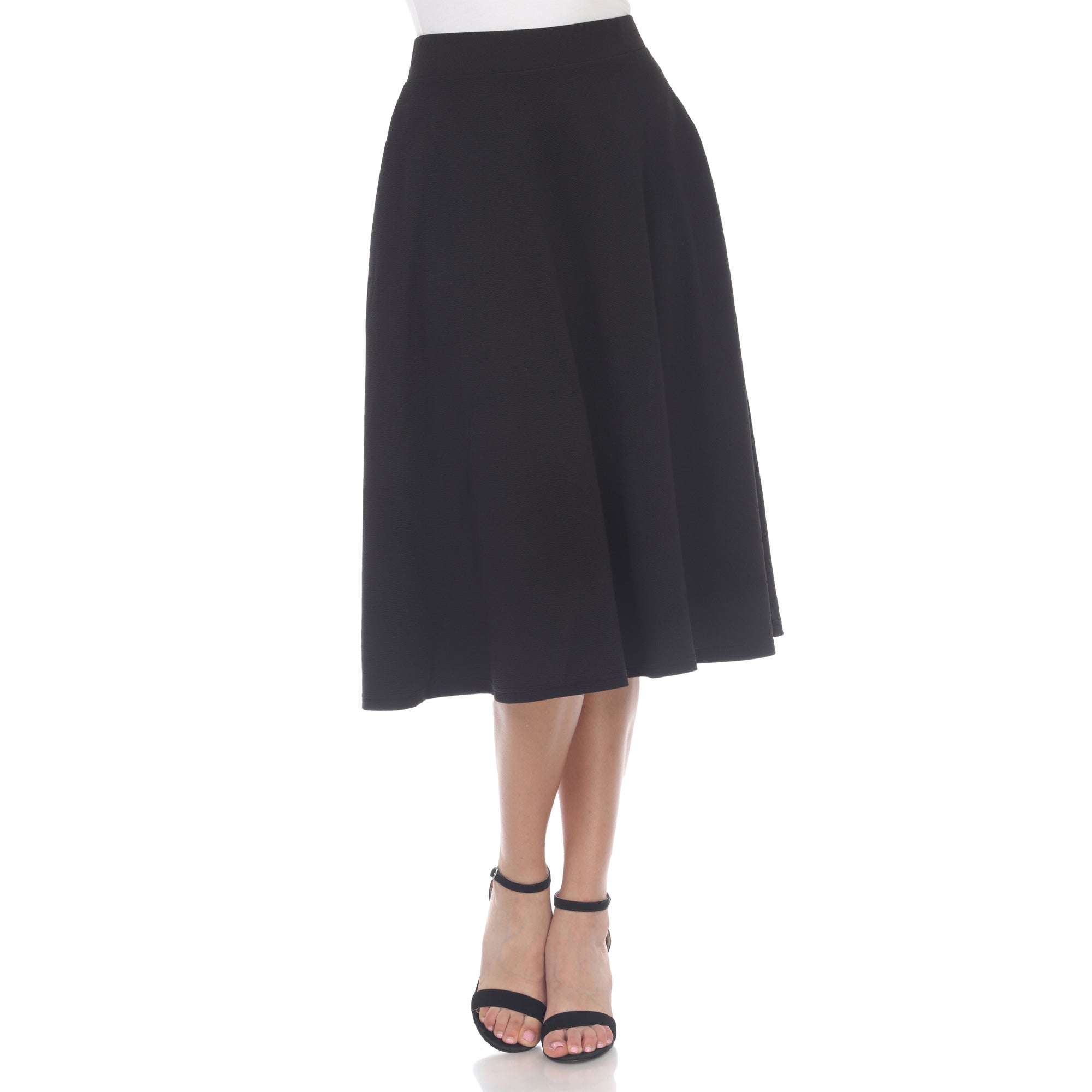 Flared Midi Skirt with pockets