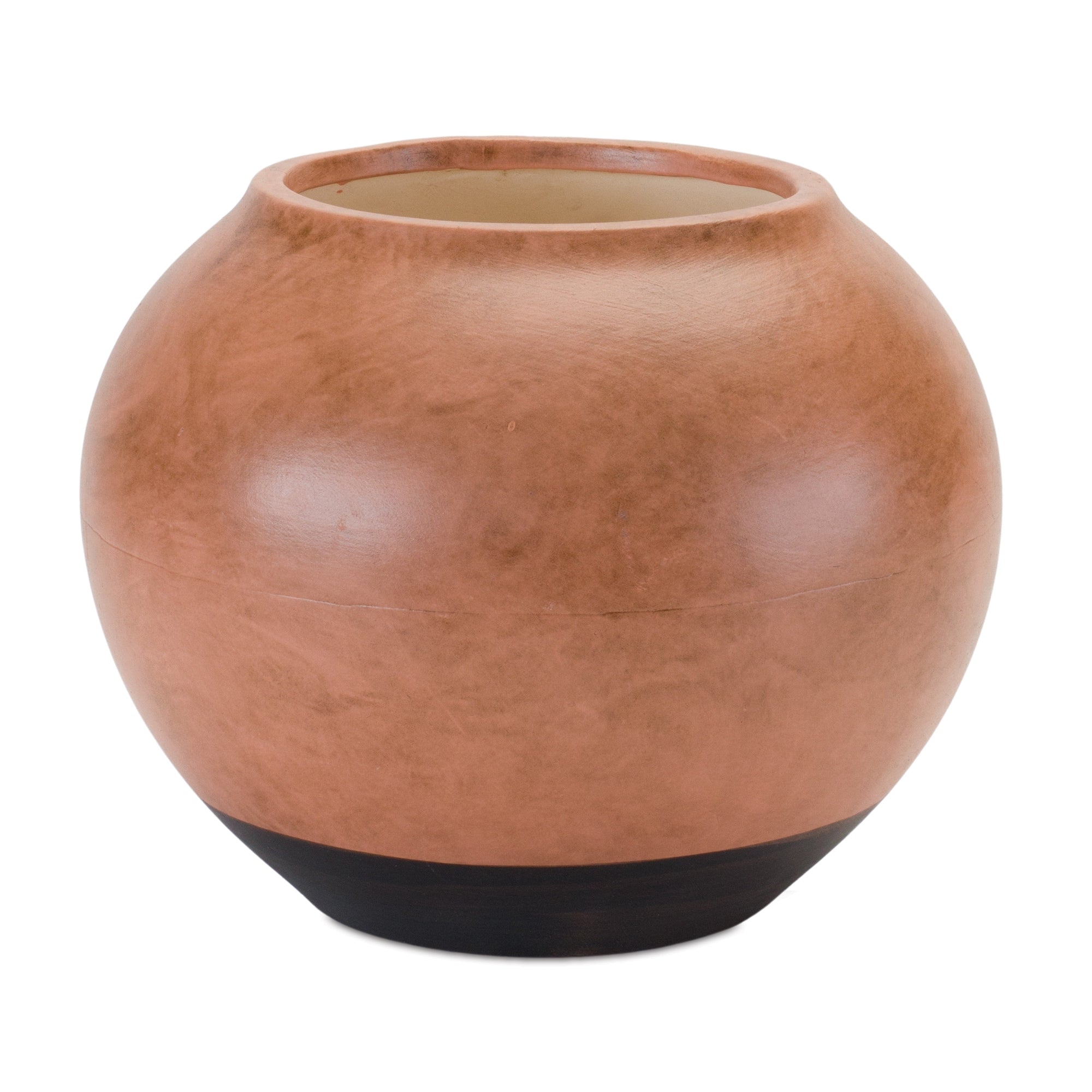 Two Tone Ceramic Vase 8.75""D