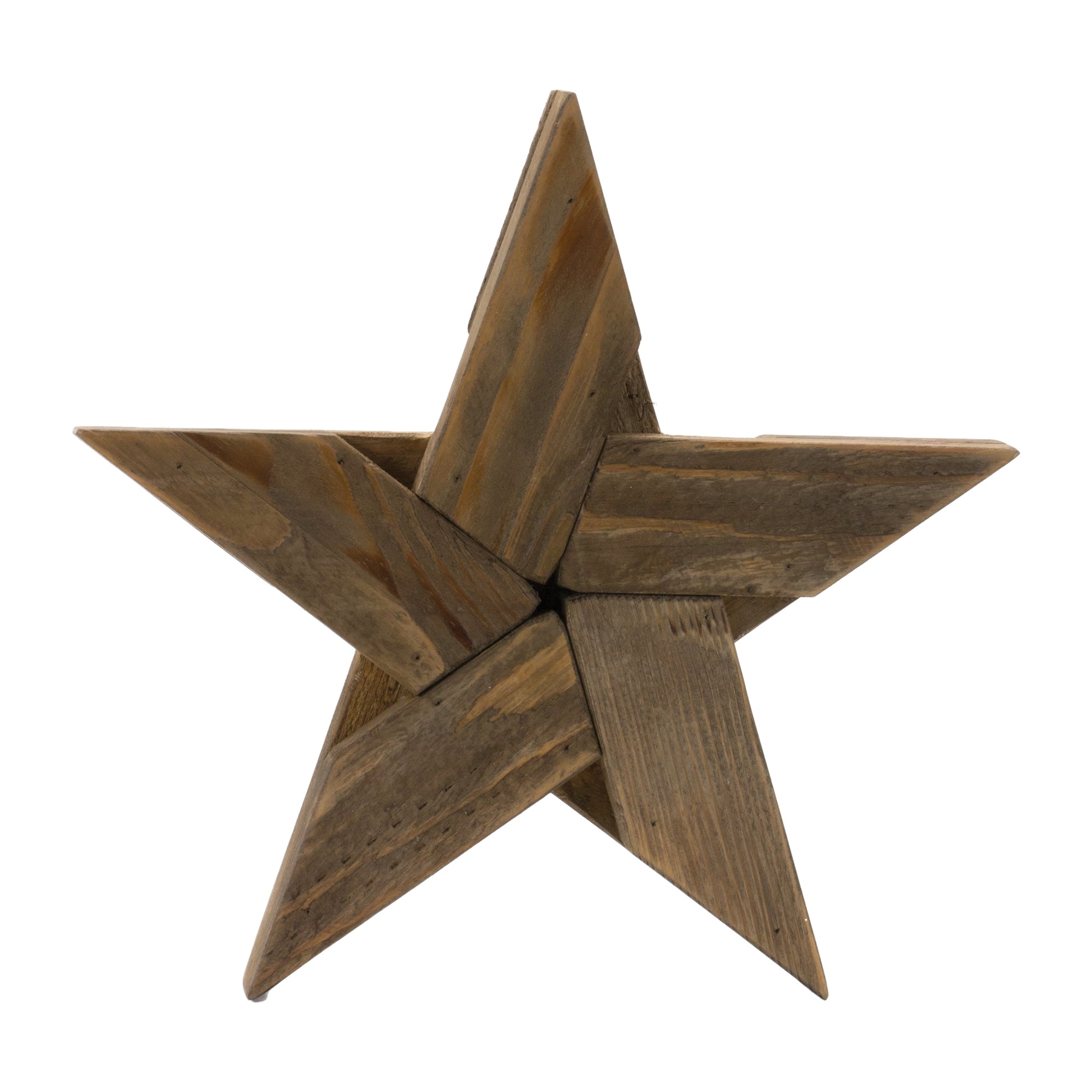 Pine Wood Star Decor (Set of 2)