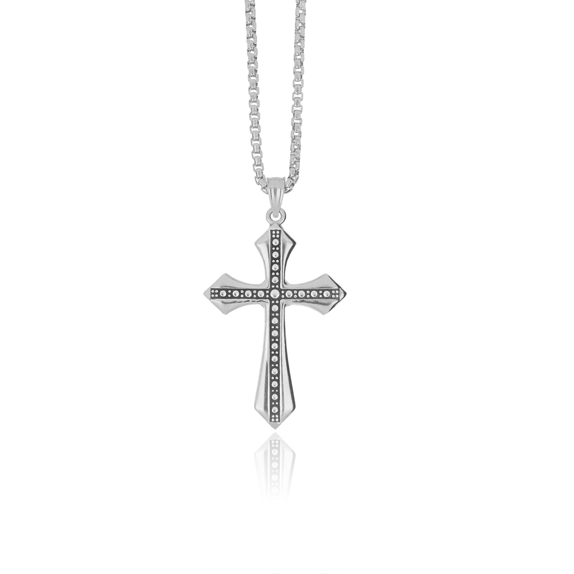 Cutting Edge Cross In Black Enamel