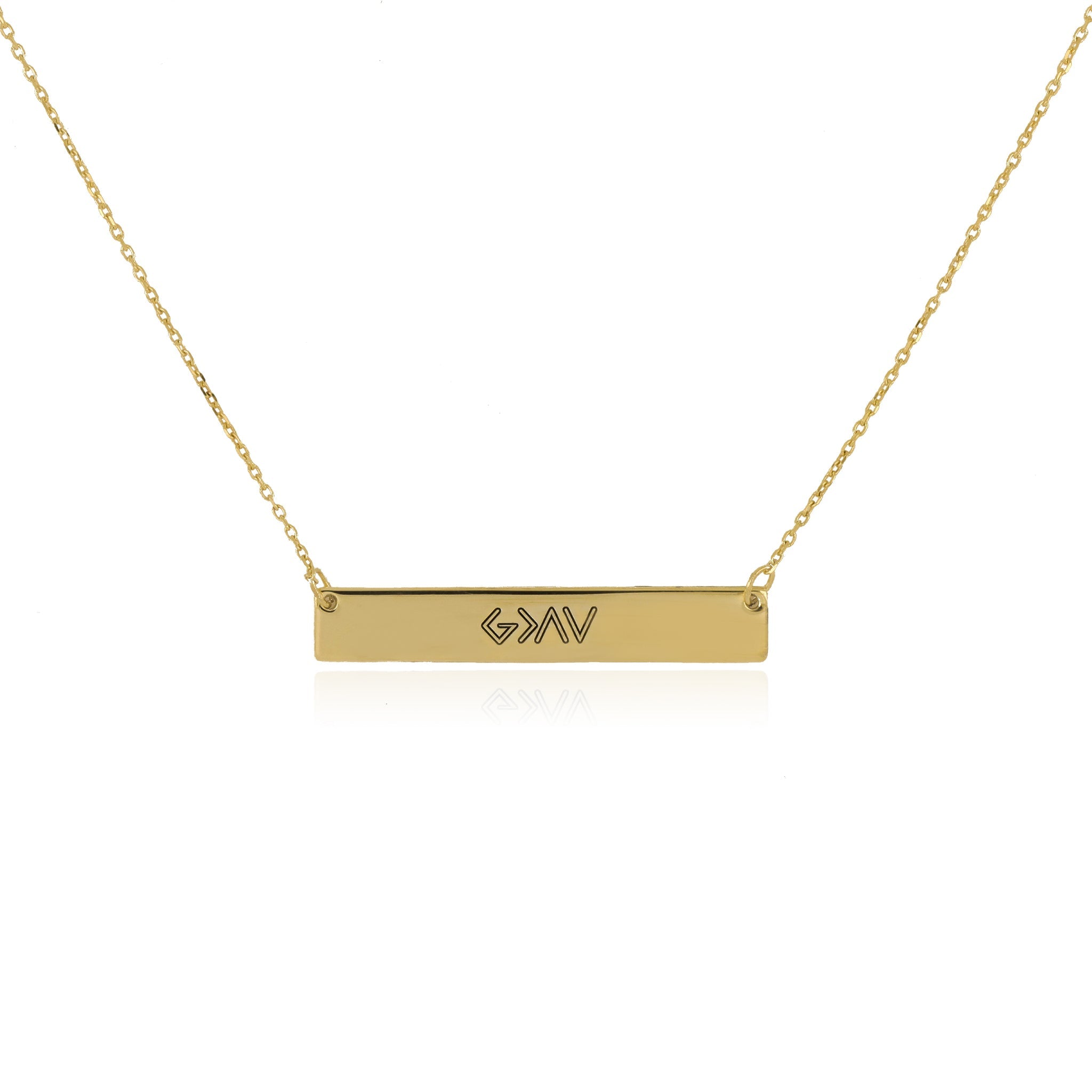 Engraved God Is Greater Than The Highs And Lows Pendant / Large