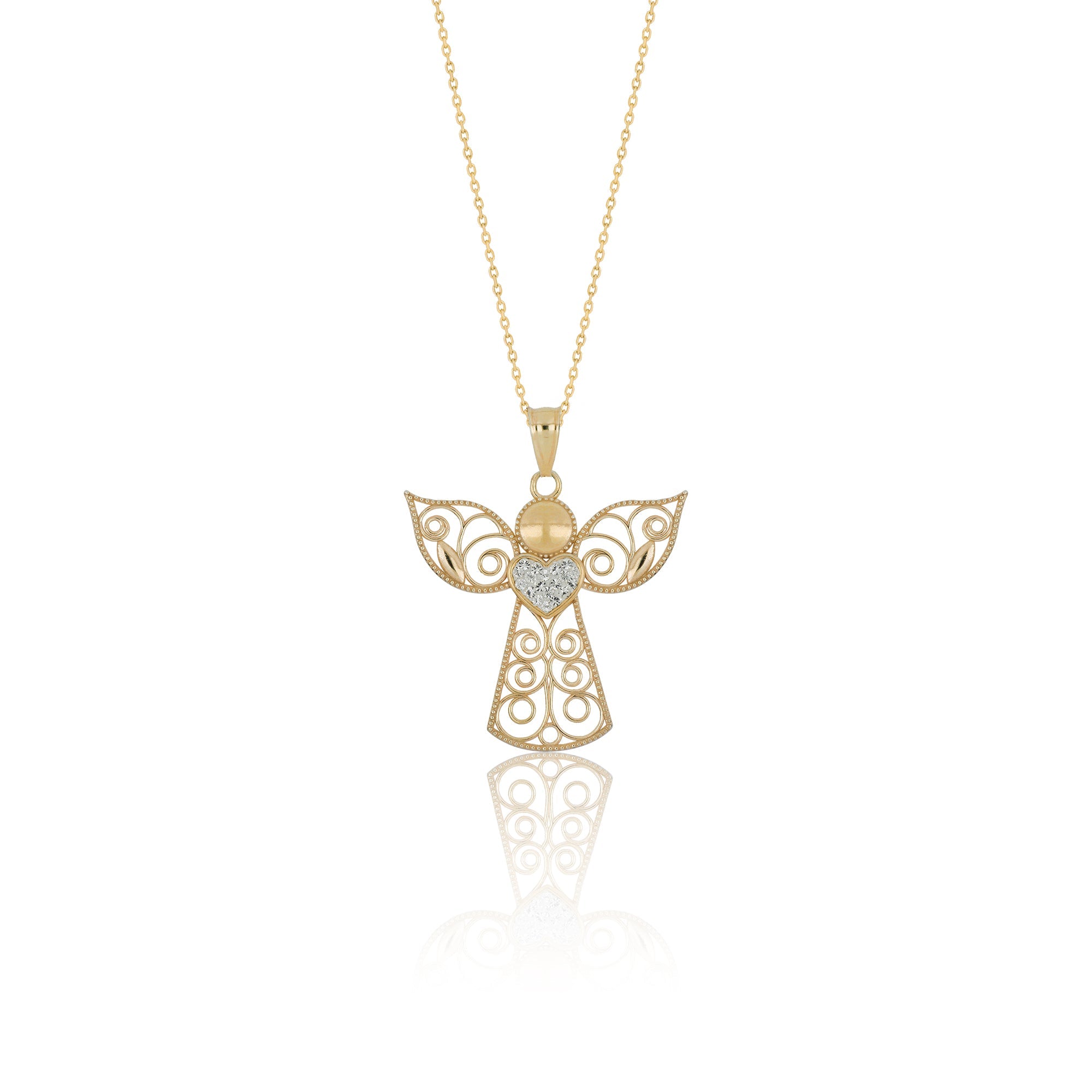 Fabulous Filigree Angel Pendant