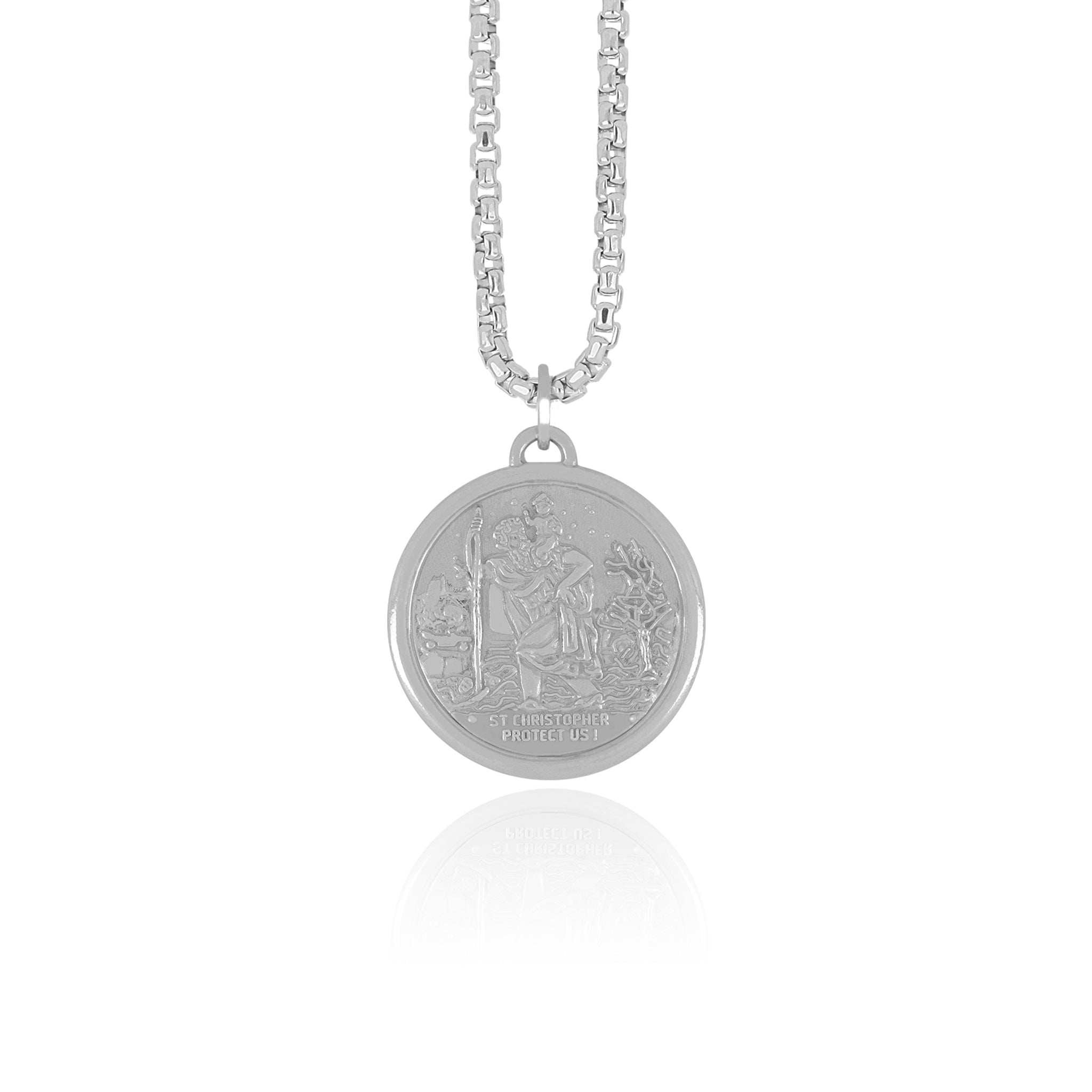 Saint Christopher Medal Pendant / Large