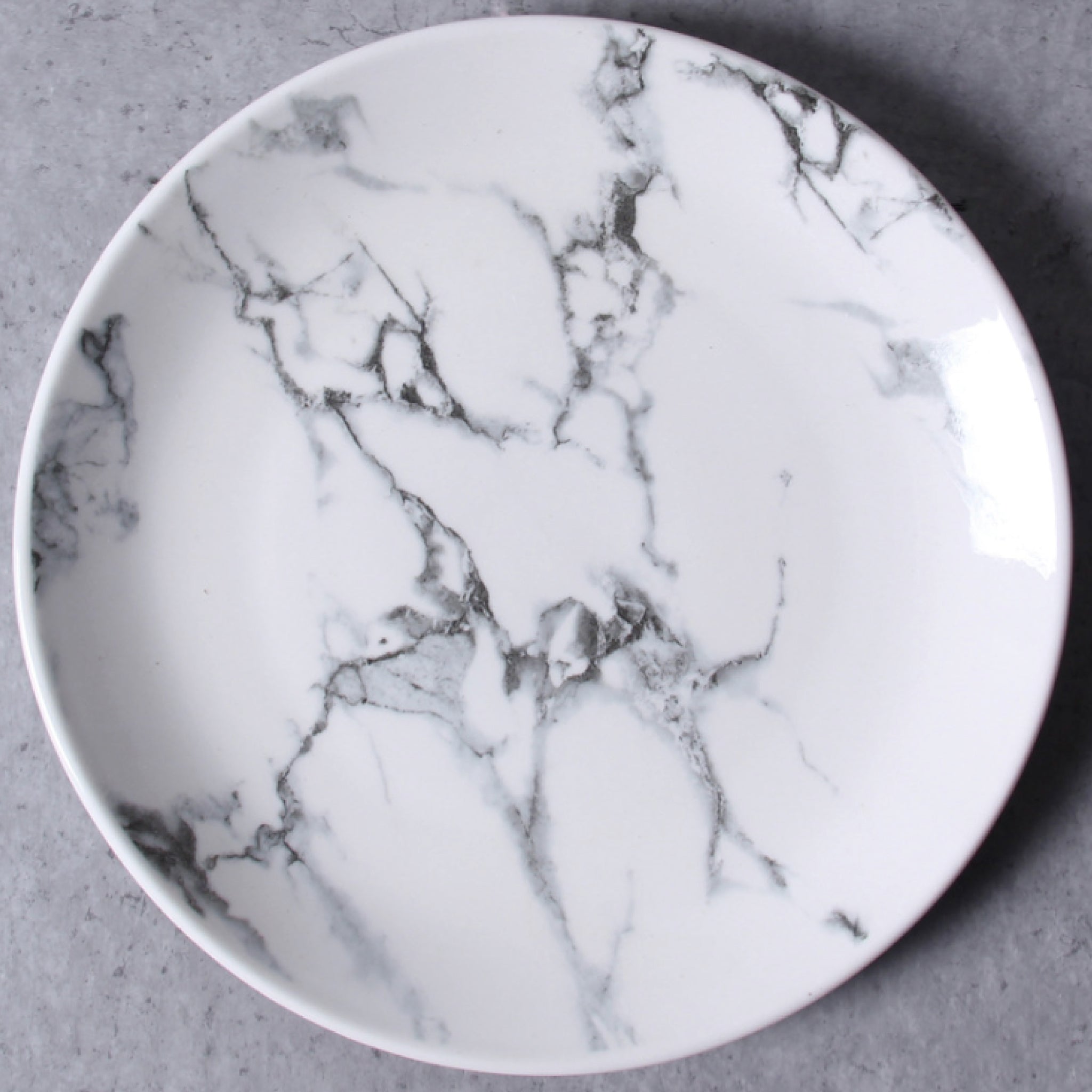 Marble Round Plate 10""