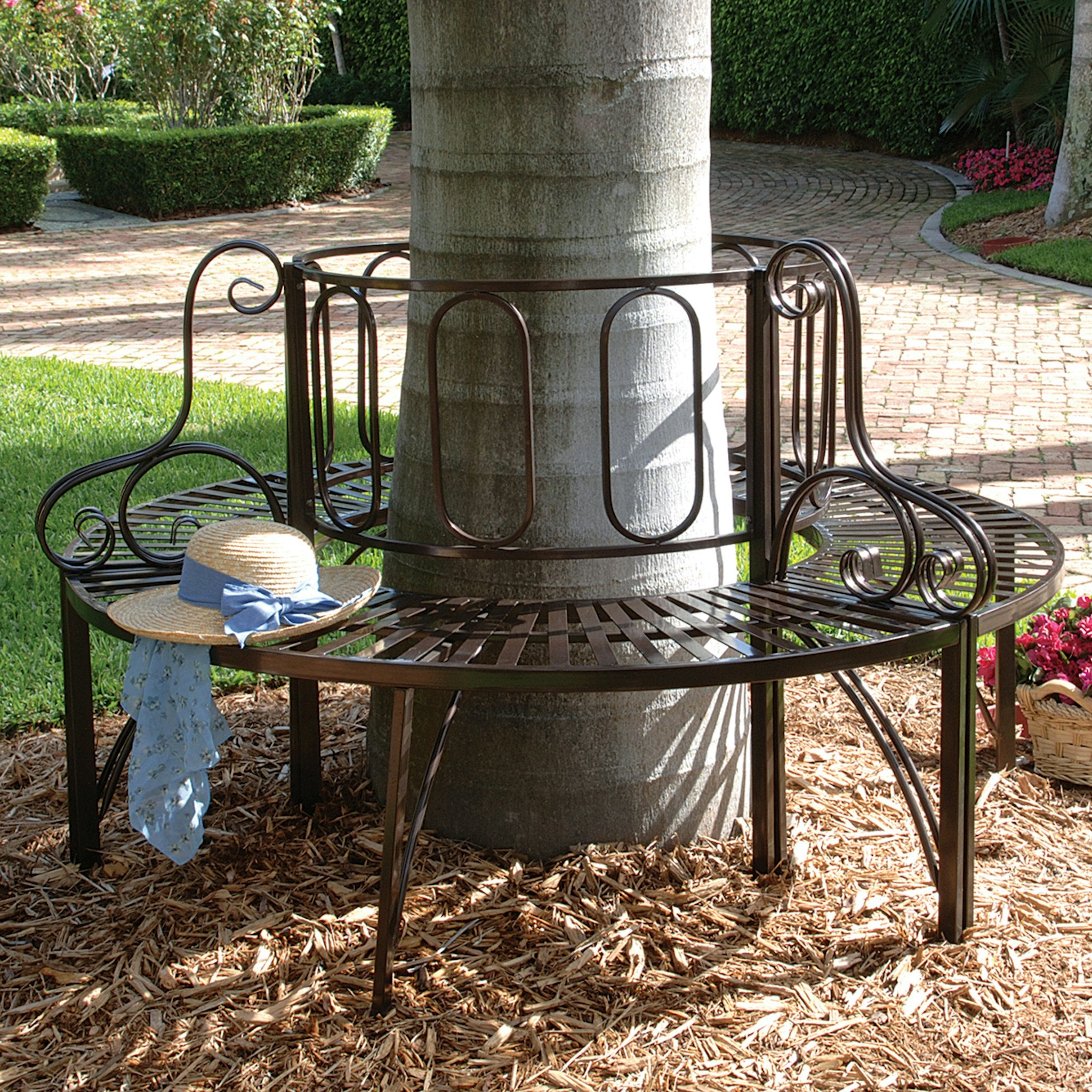 Roundabout Architectural Steel Garden Bench