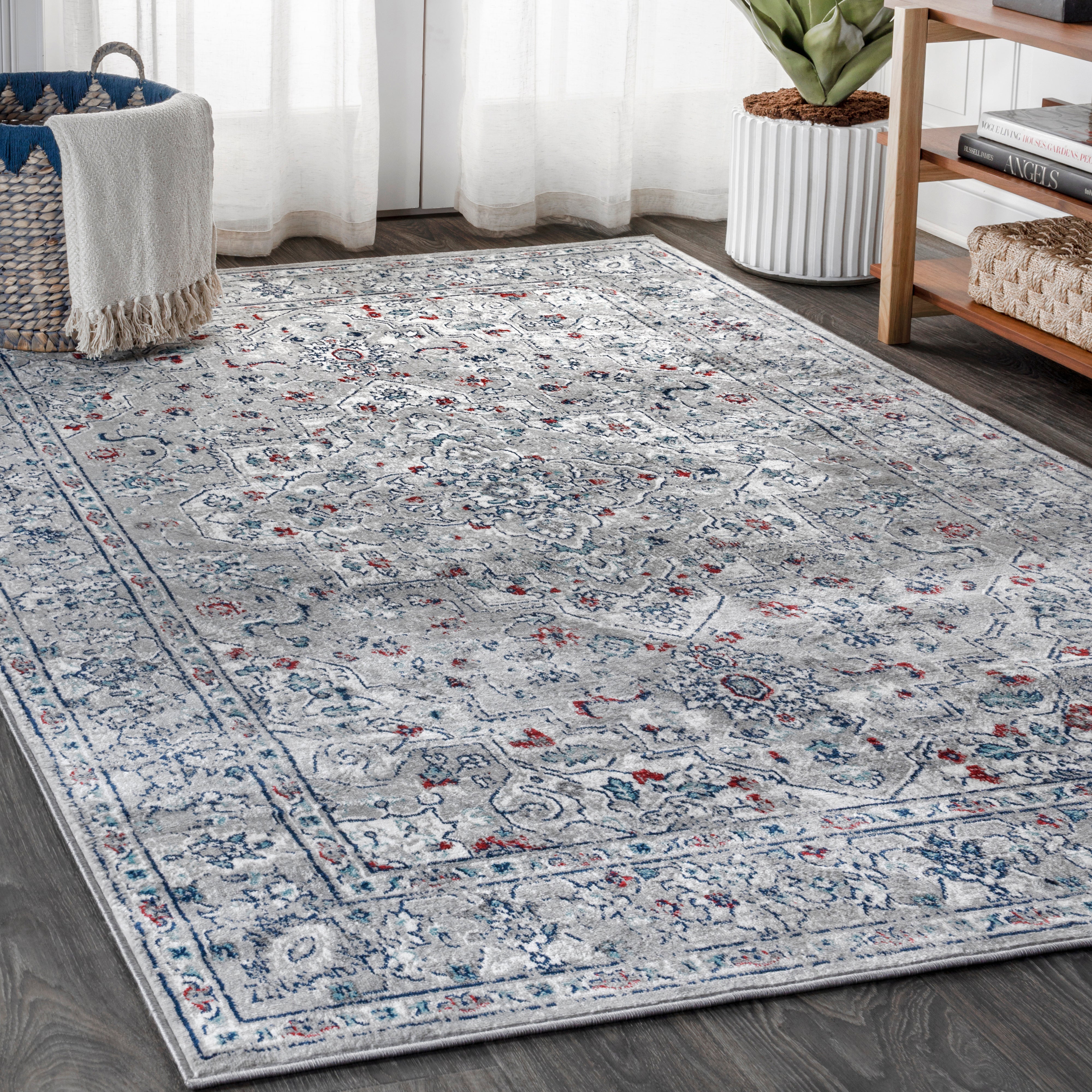 Modern Persian Vintage Medallion Runner Rug