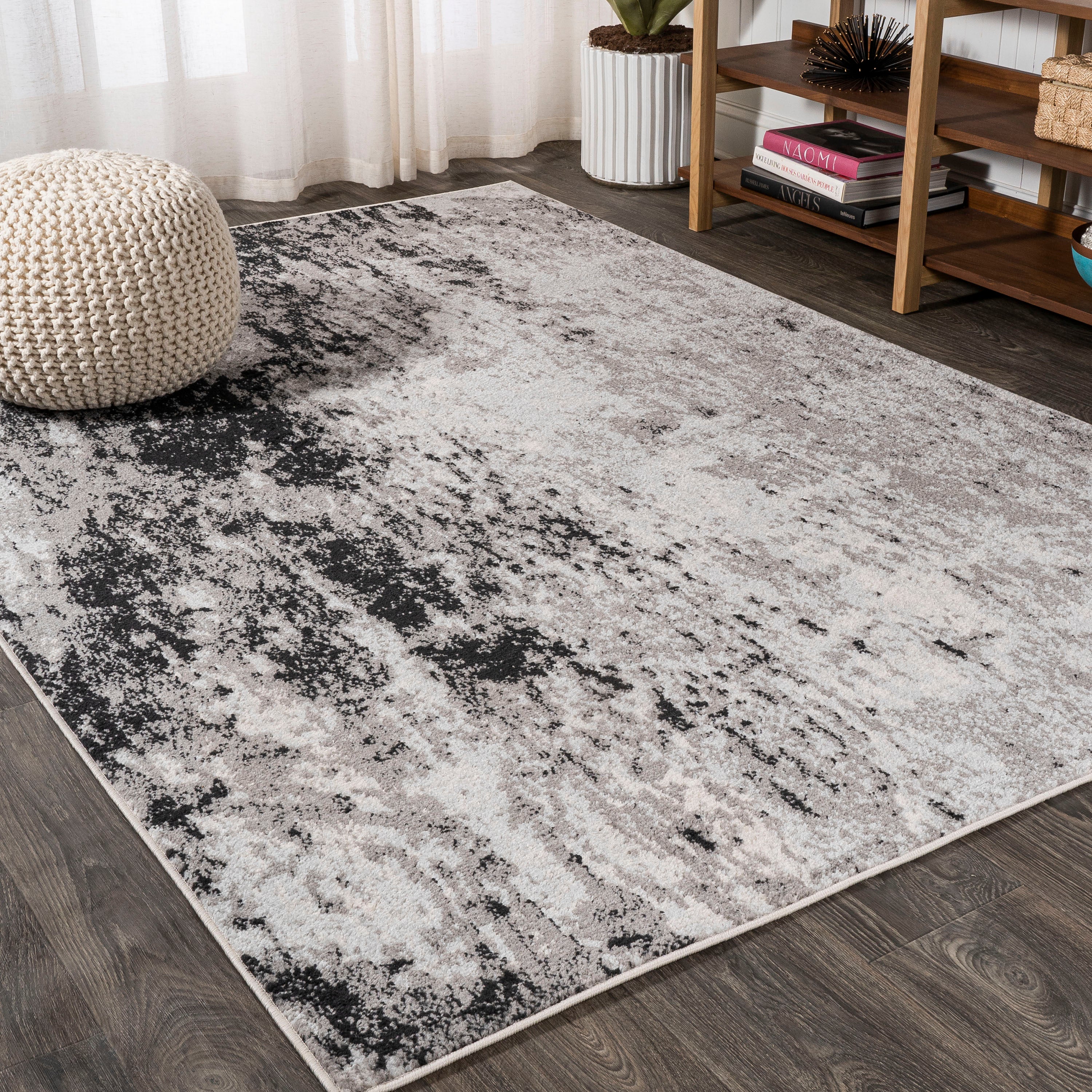 Storm Modern Abstract Area Rug