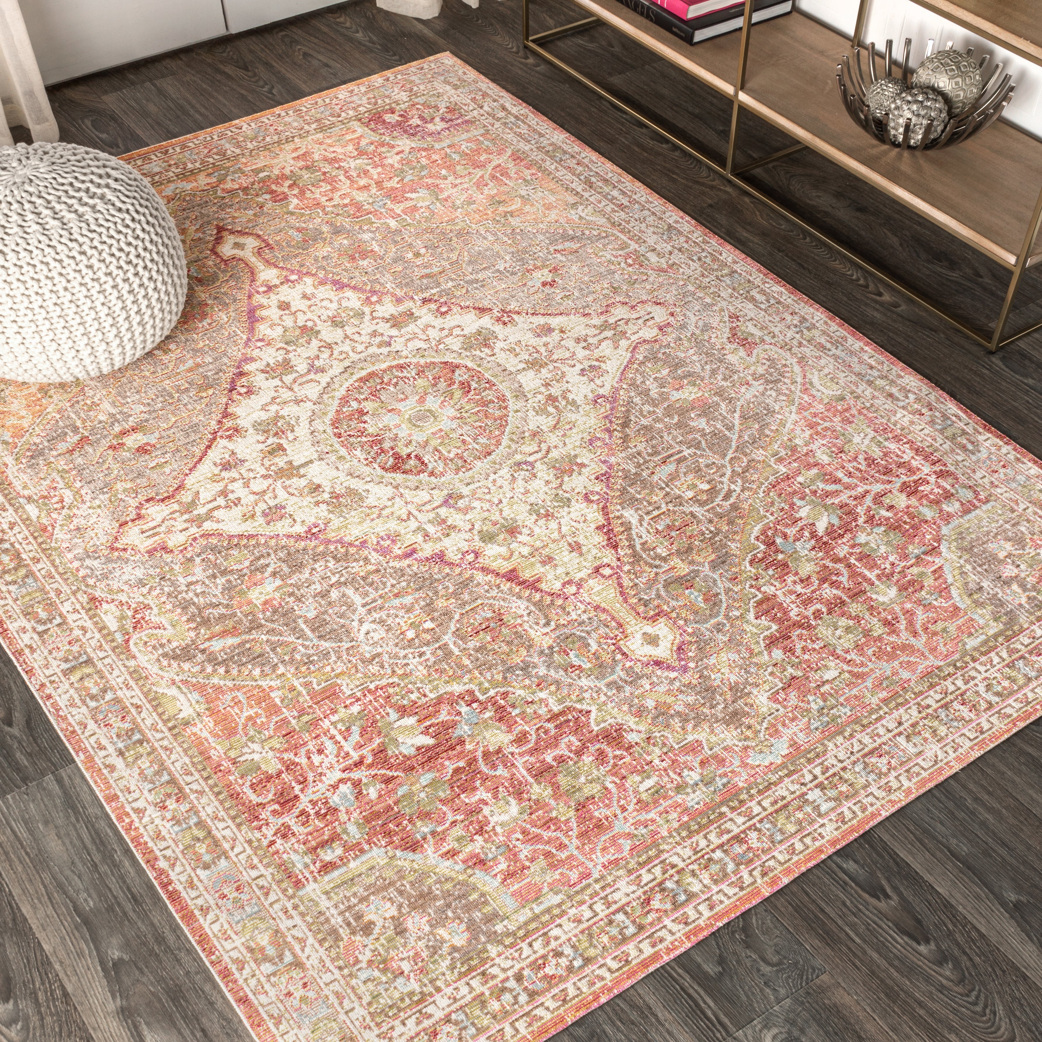 Petras Modern Ornate Medallion Area Rug