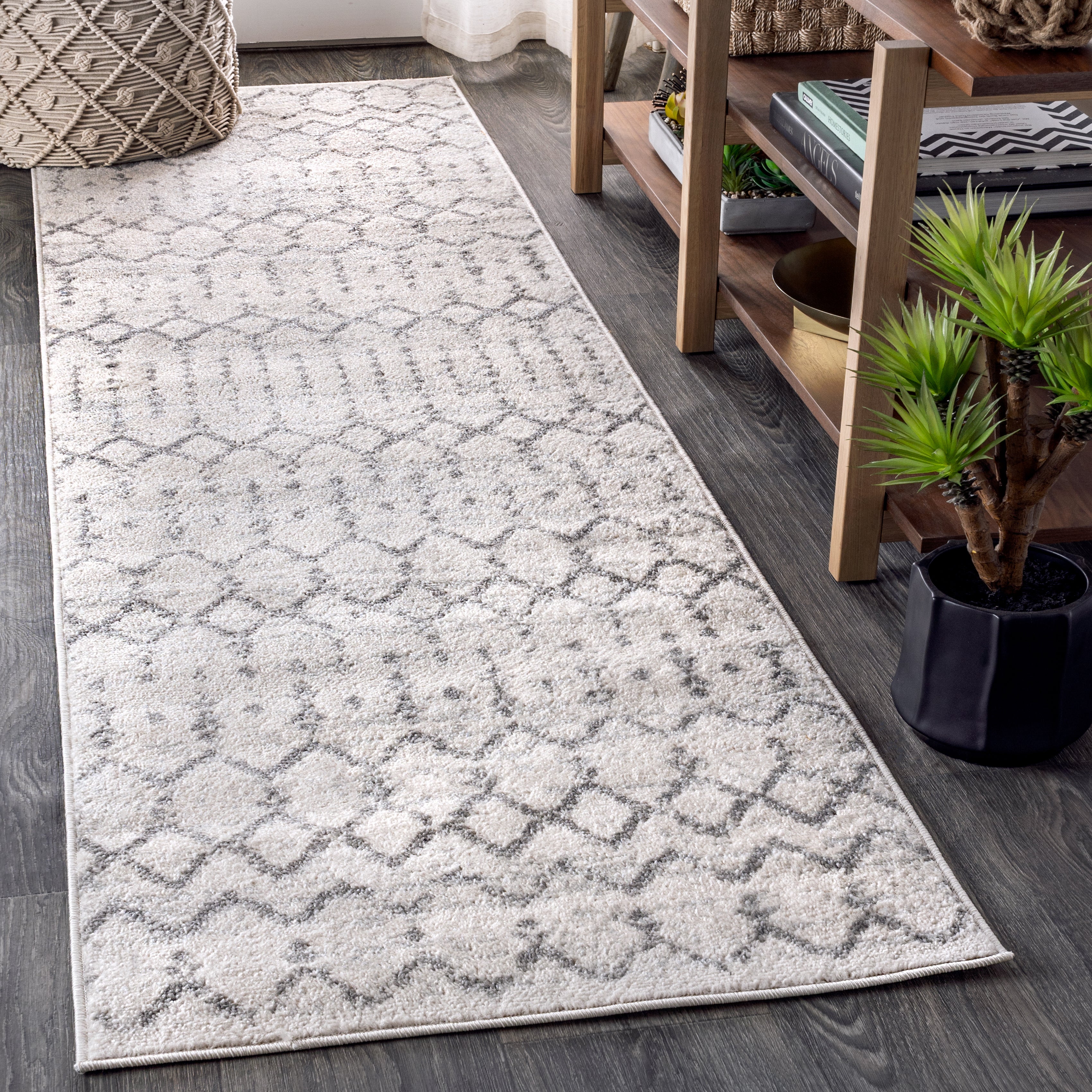 Moroccan HYPE Boho Vintage Diamond Runner Rug