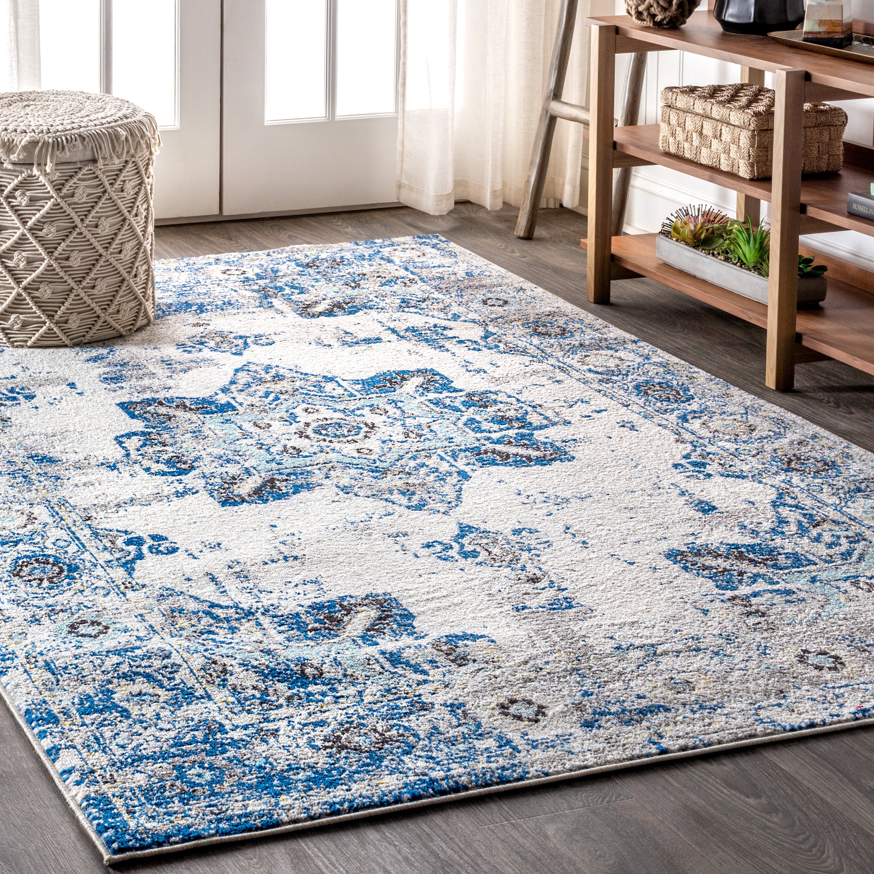 Modern Persian Boho Vintage Medallion Area Rug