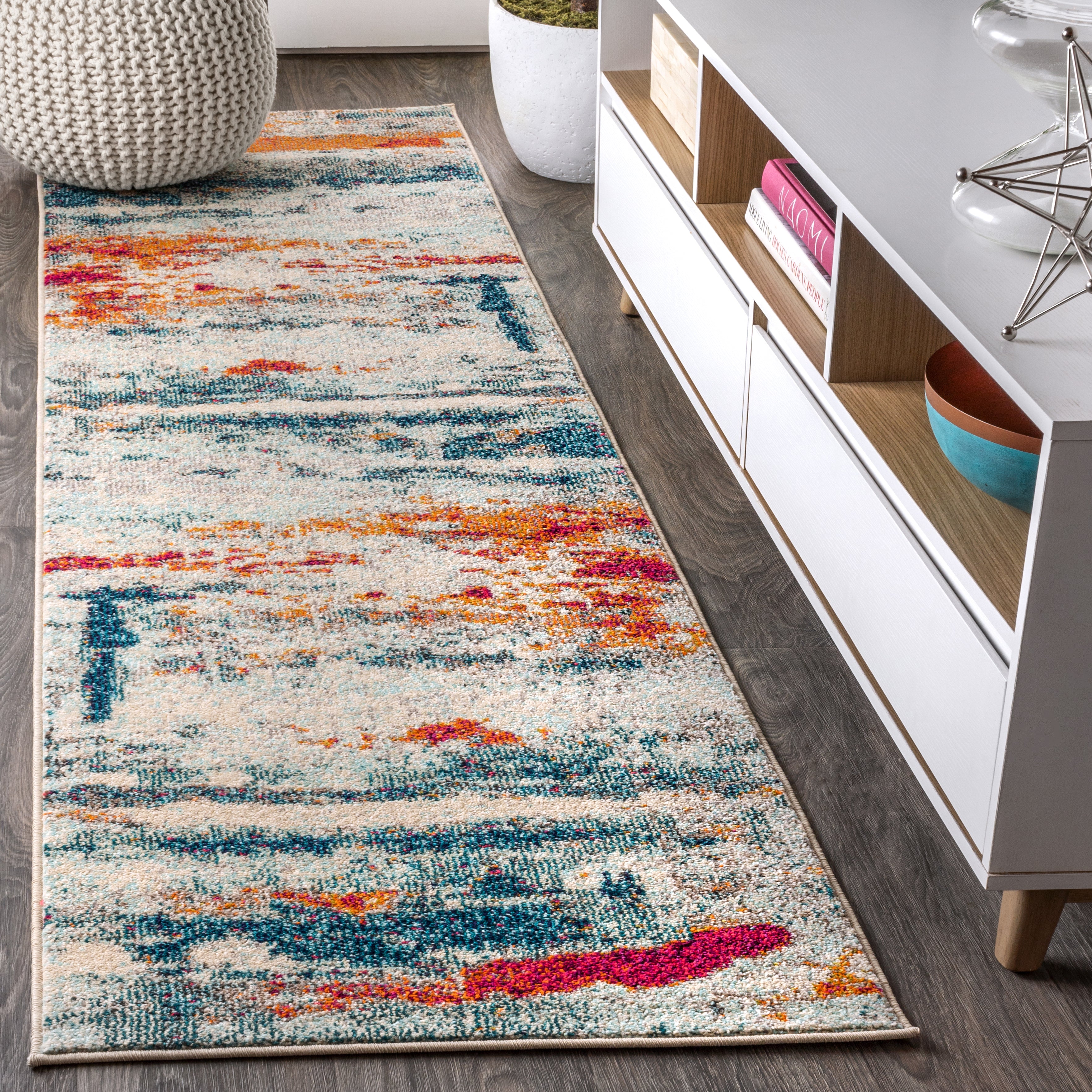 Contemporary POP Modern Abstract Runner Rug