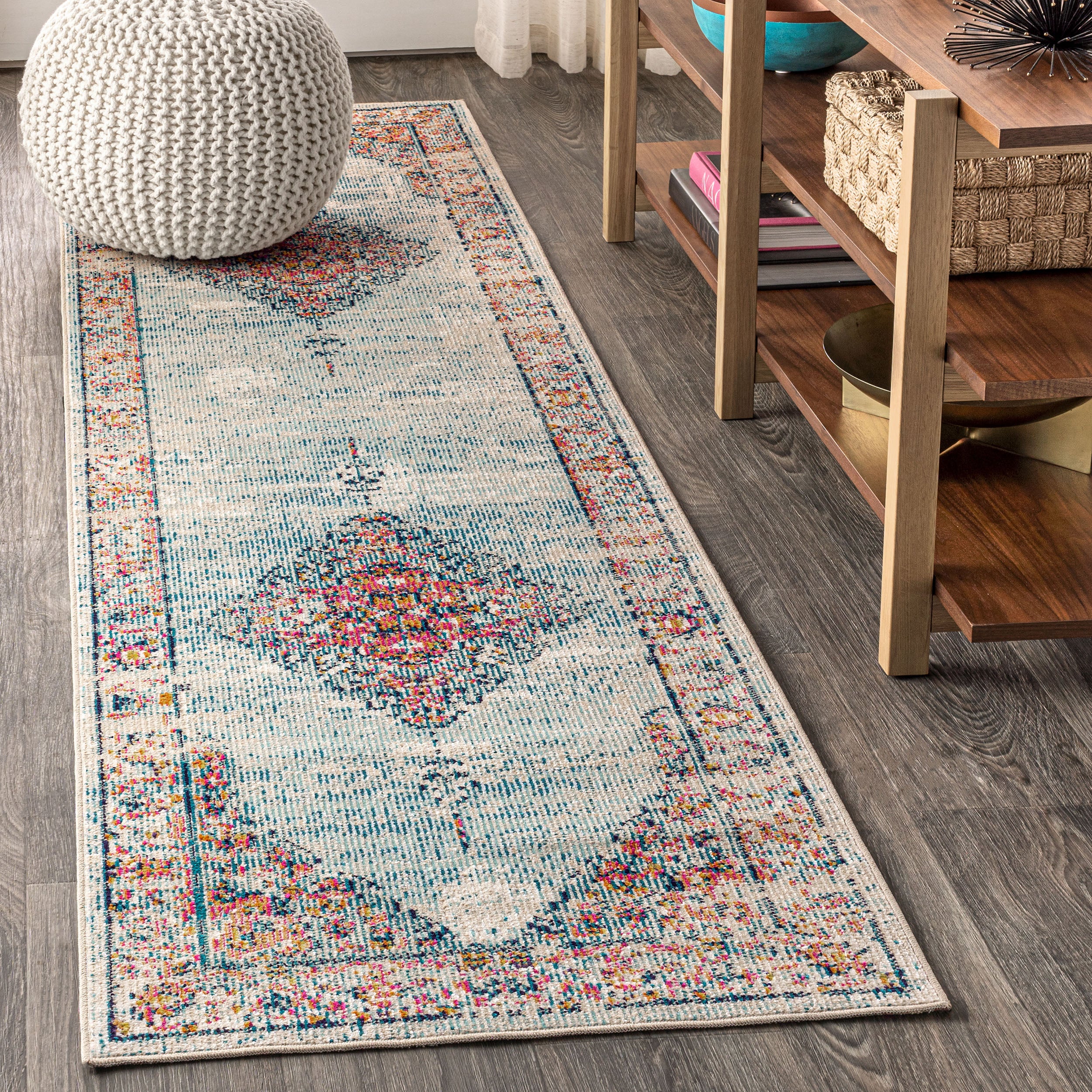 Cadiz Vintage Medallion Runner Rug