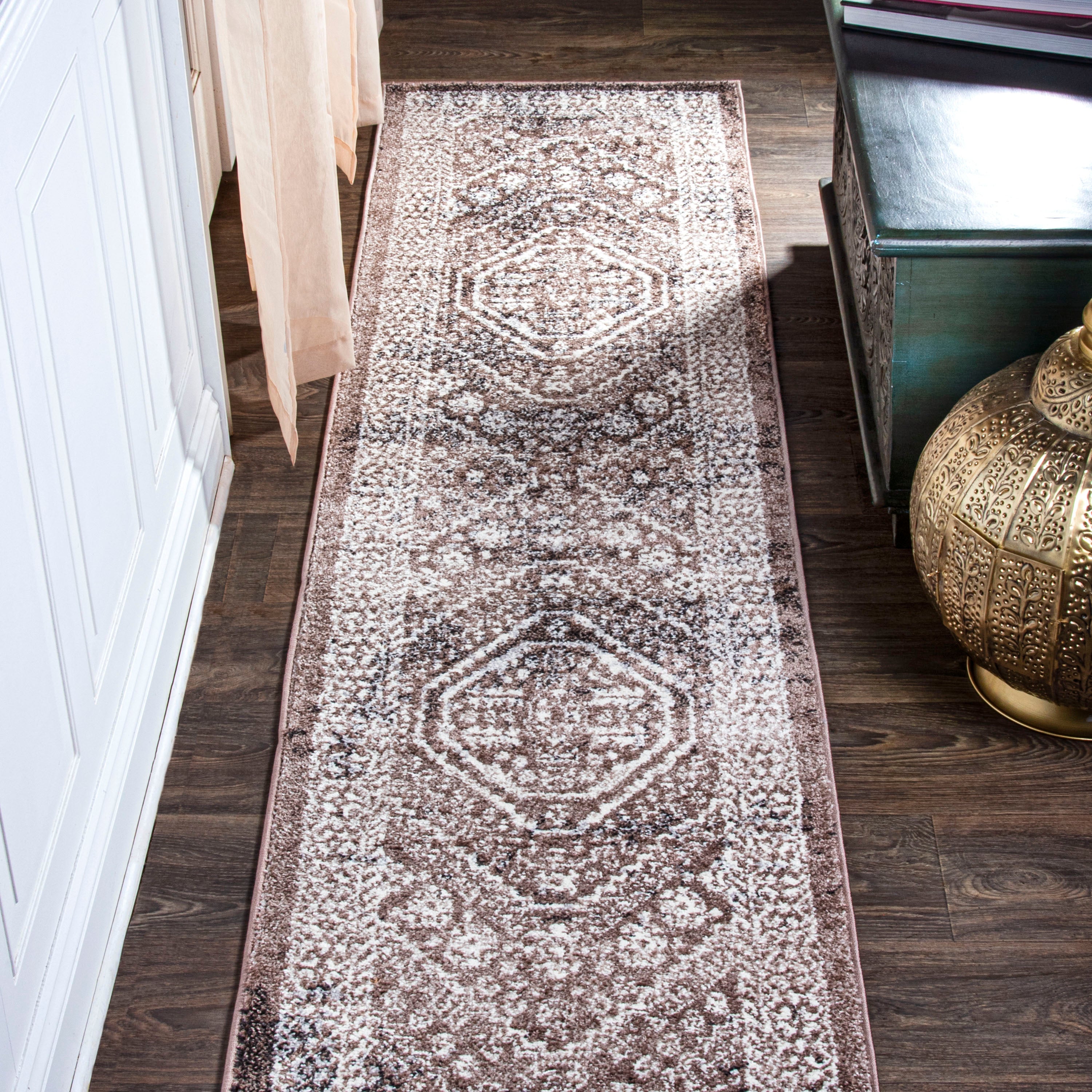 Boho Cottage Medallion Runner Rug