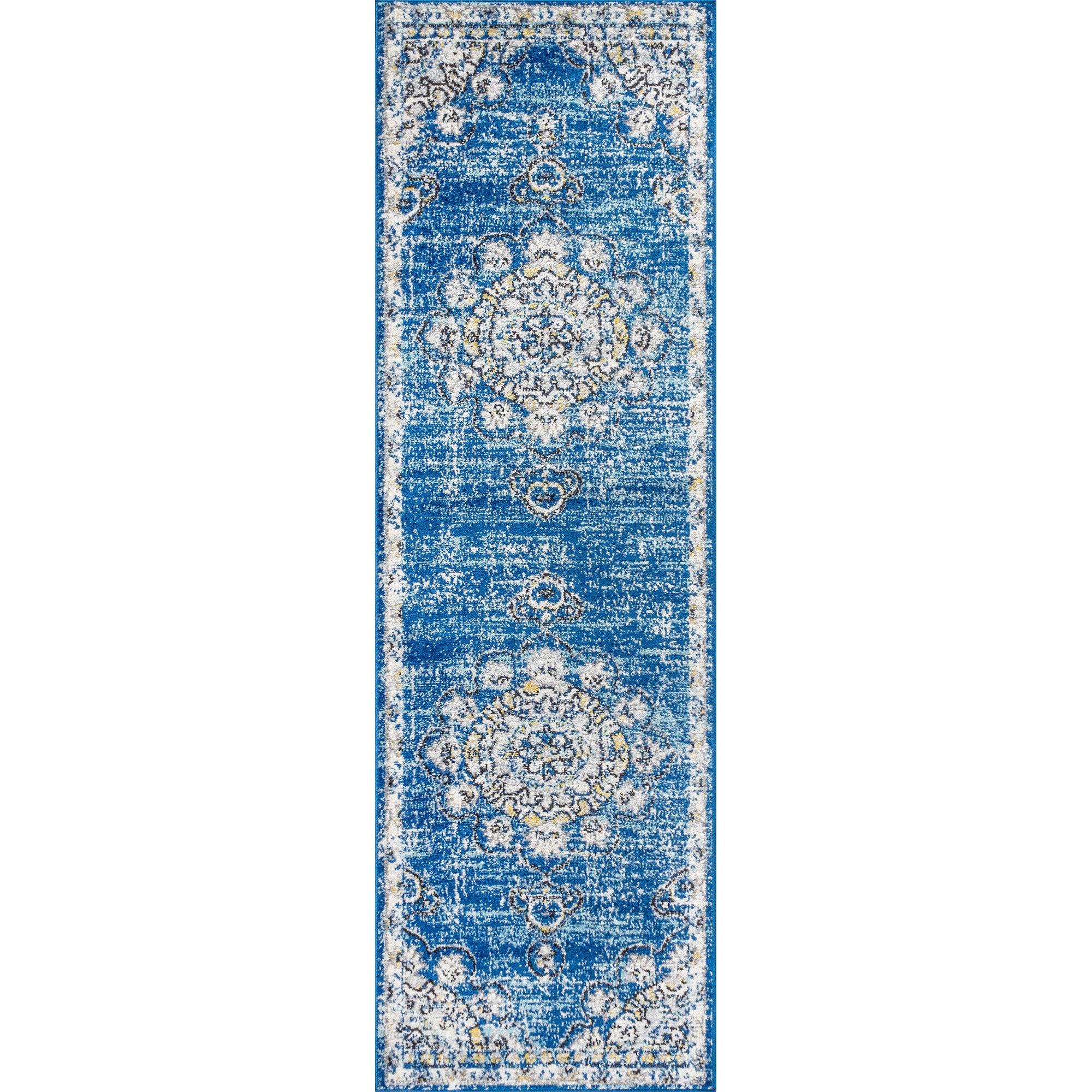 2x8 Bohemian FLAIR Boho Vintage Medallion Runner Rug