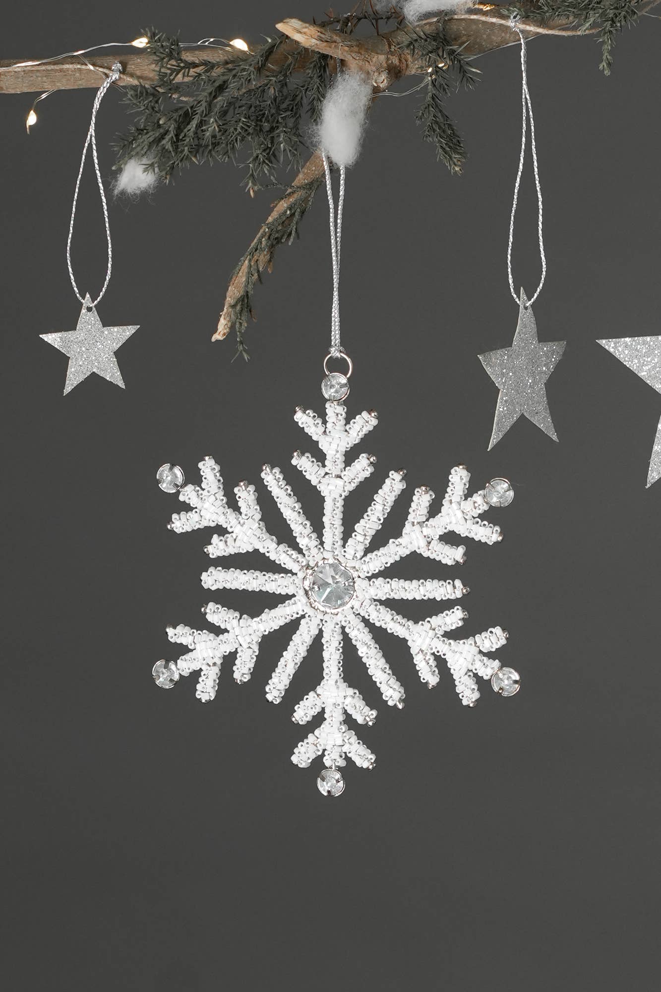 Snowflake Shiny Ornament (Case of 6)